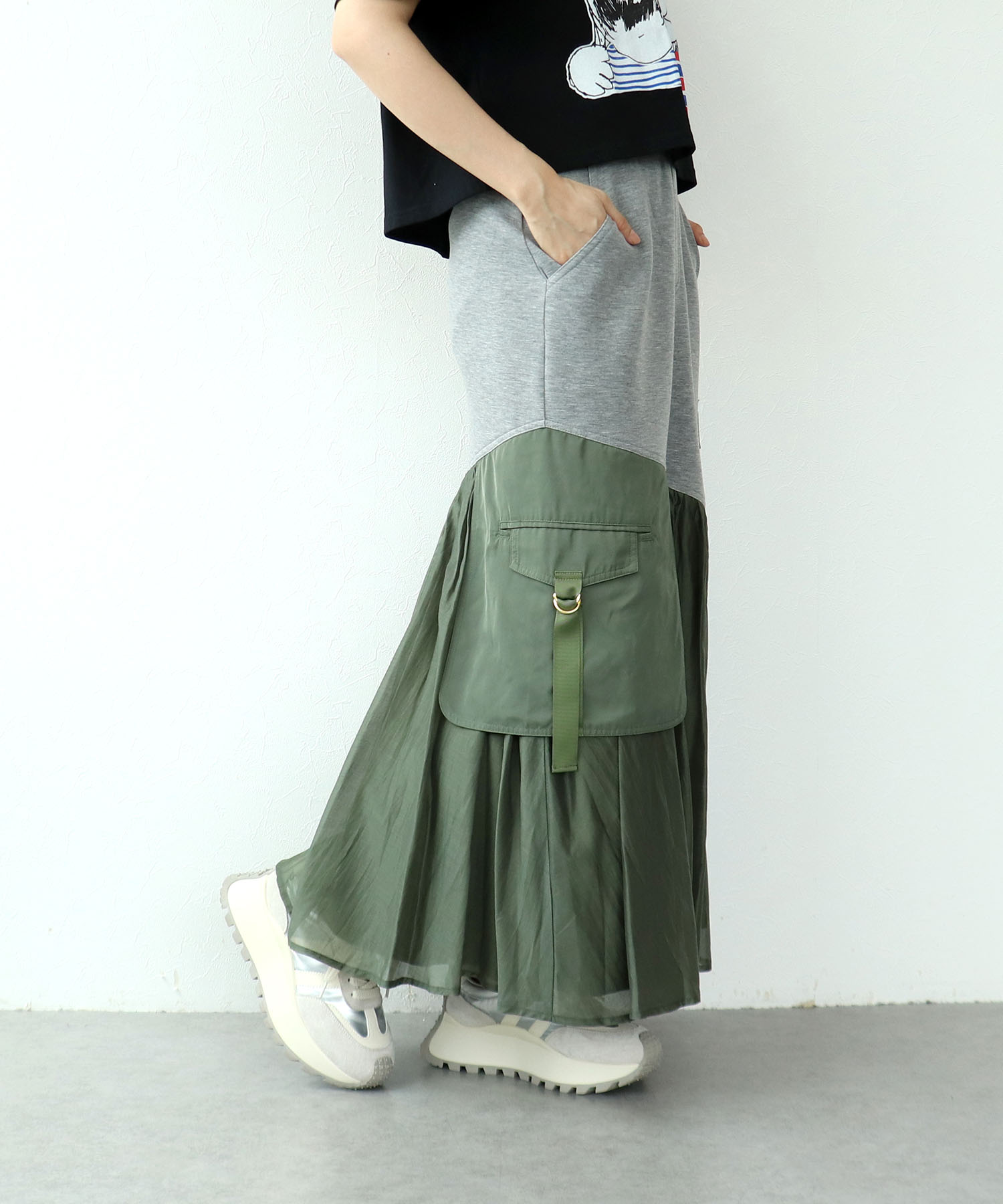 【RISLEY】ミリタリー×スウェットスカート