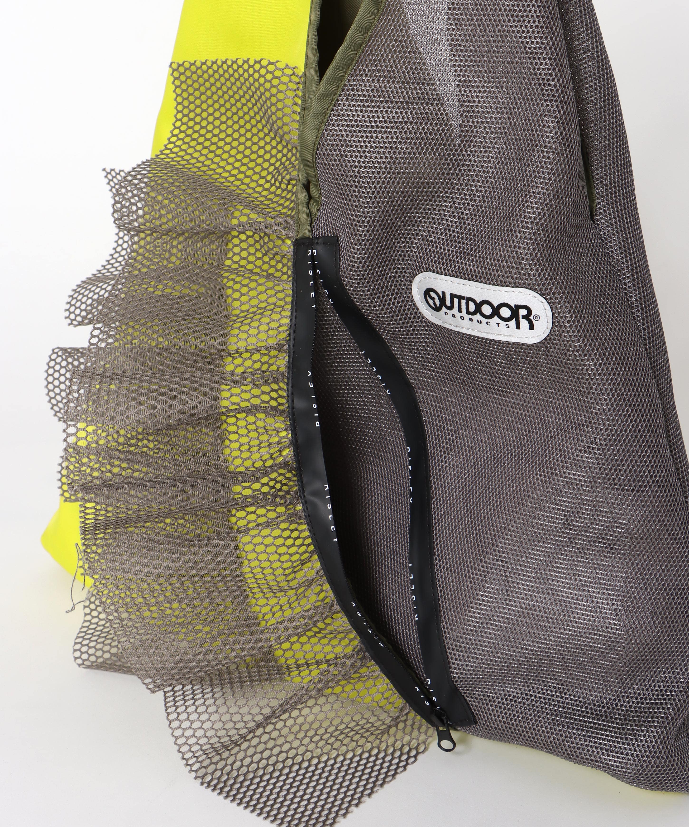 WEB限定【RISLEY×OUTDOOR PRODUCTS】トライアングルフリルメッシュバッグ
