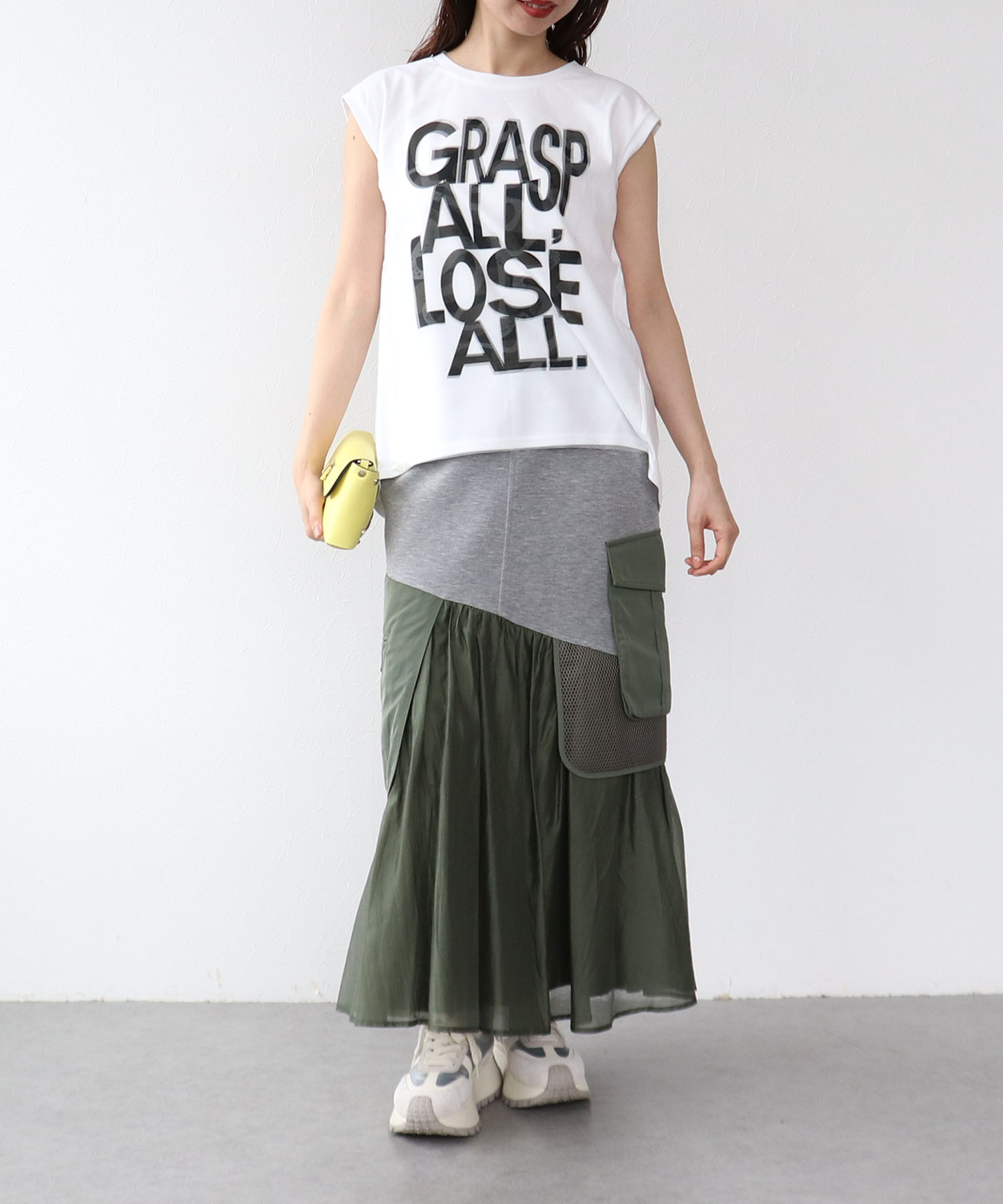 【RISLEY】メッシュレイヤードカットソー