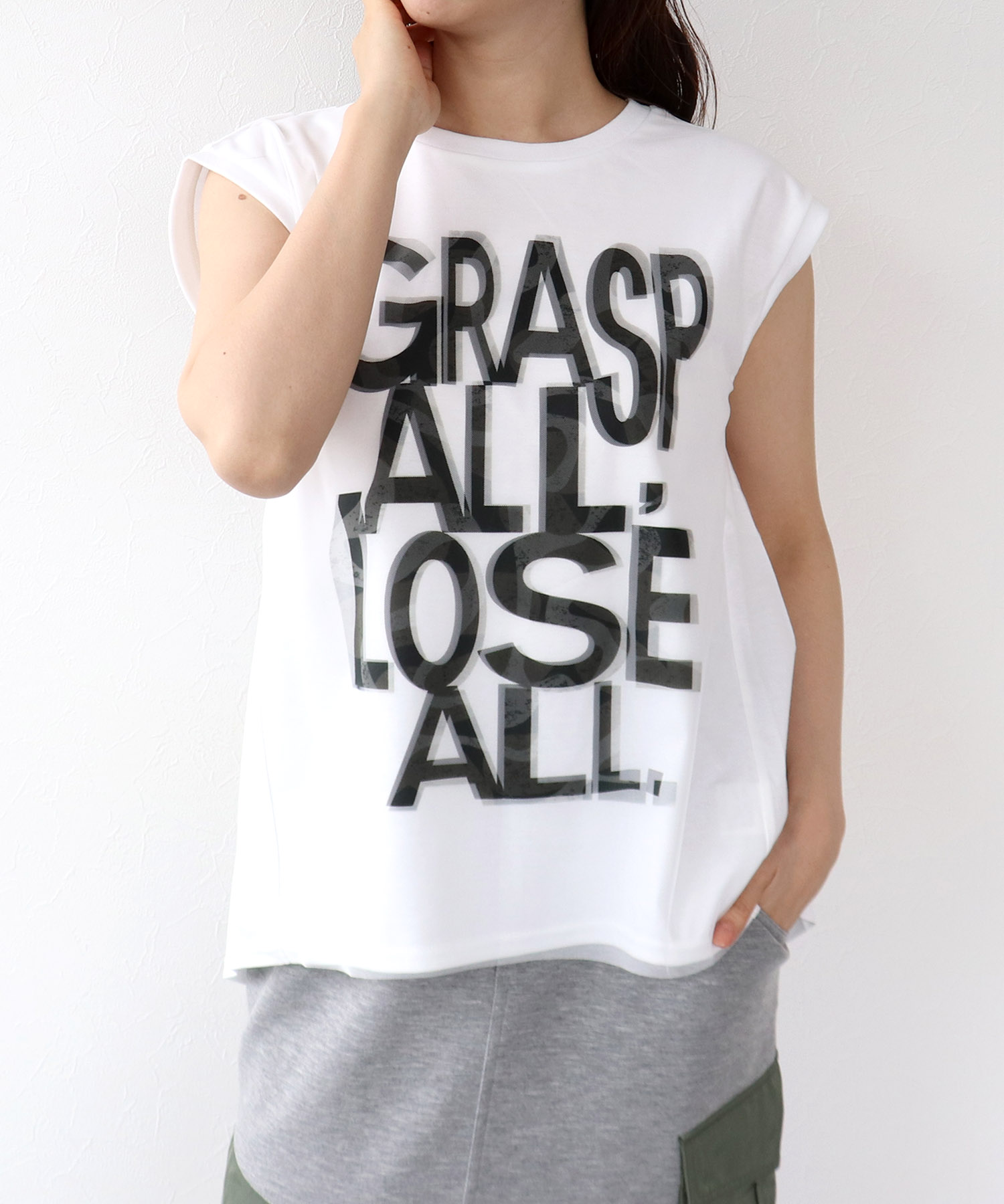 【RISLEY】メッシュレイヤードカットソー