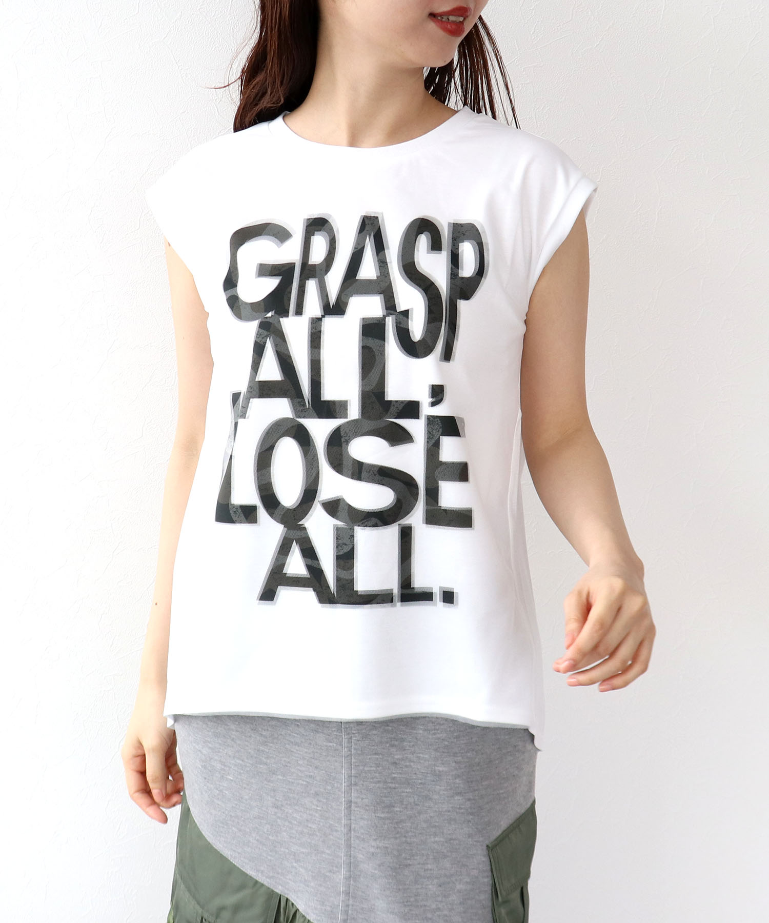 【RISLEY】メッシュレイヤードカットソー