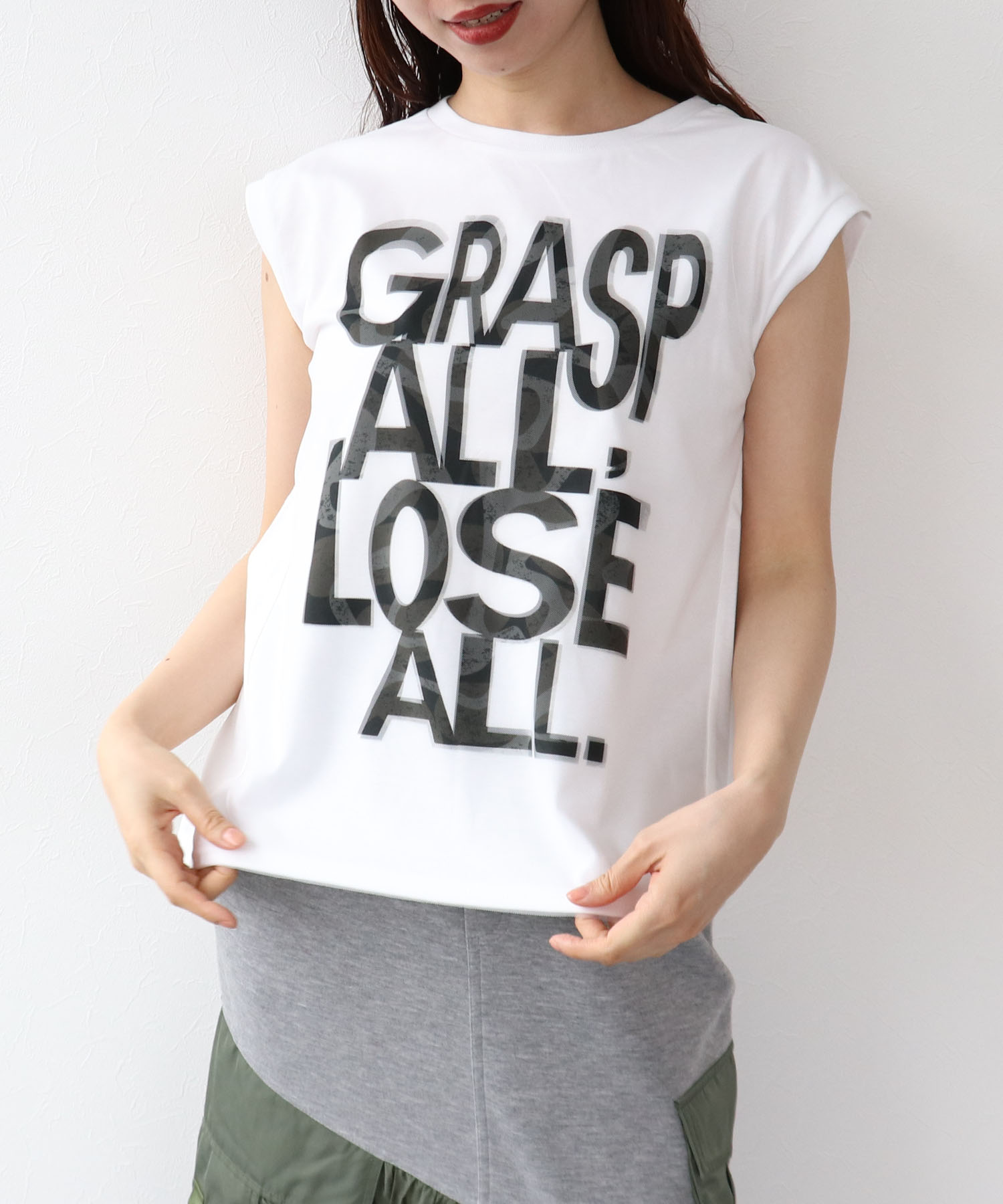 【RISLEY】メッシュレイヤードカットソー