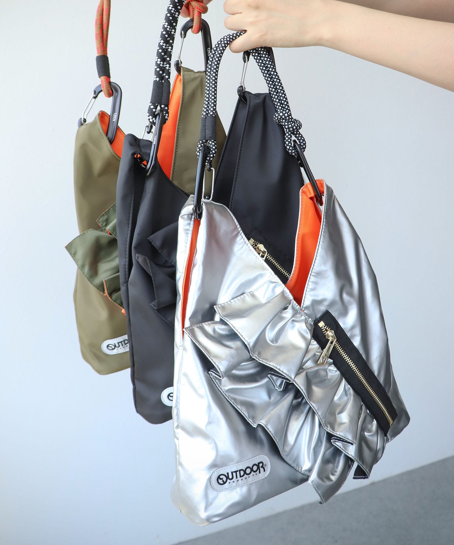 【RISLEY×OUTDOOR PRODUCTS】miniトライアングルフリルバッグ