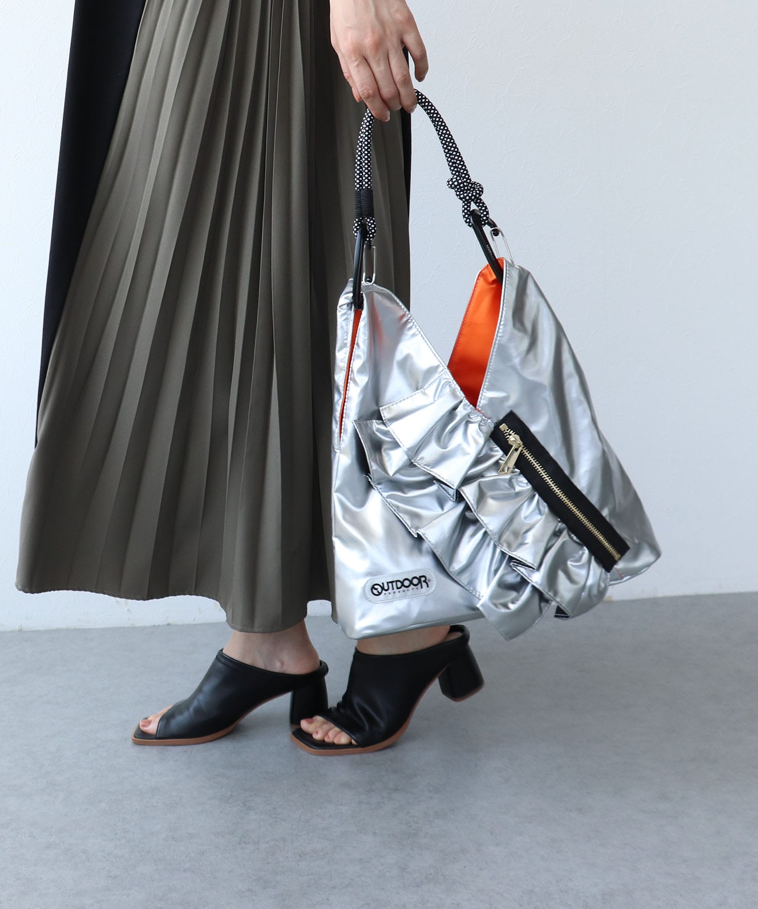 【RISLEY×OUTDOOR PRODUCTS】miniトライアングルフリルバッグ