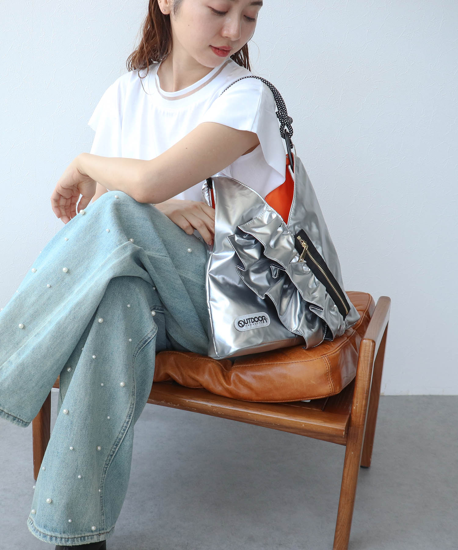 【RISLEY×OUTDOOR PRODUCTS】miniトライアングルフリルバッグ