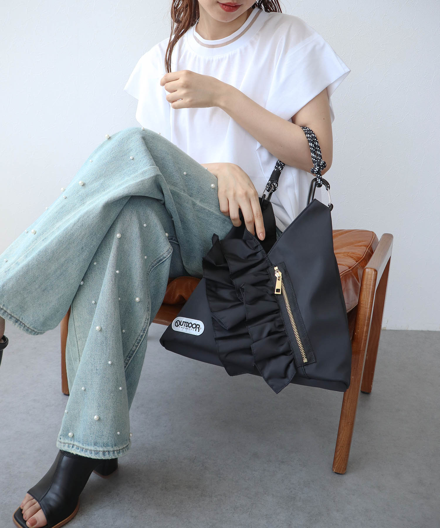 【RISLEY×OUTDOOR PRODUCTS】miniトライアングルフリルバッグ