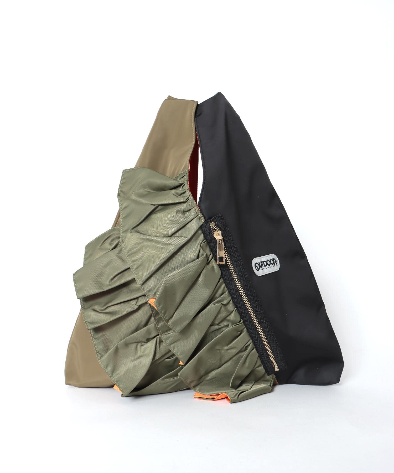 【RISLEY×OUTDOOR PRODUCTS】バイカラーフリルバッグ