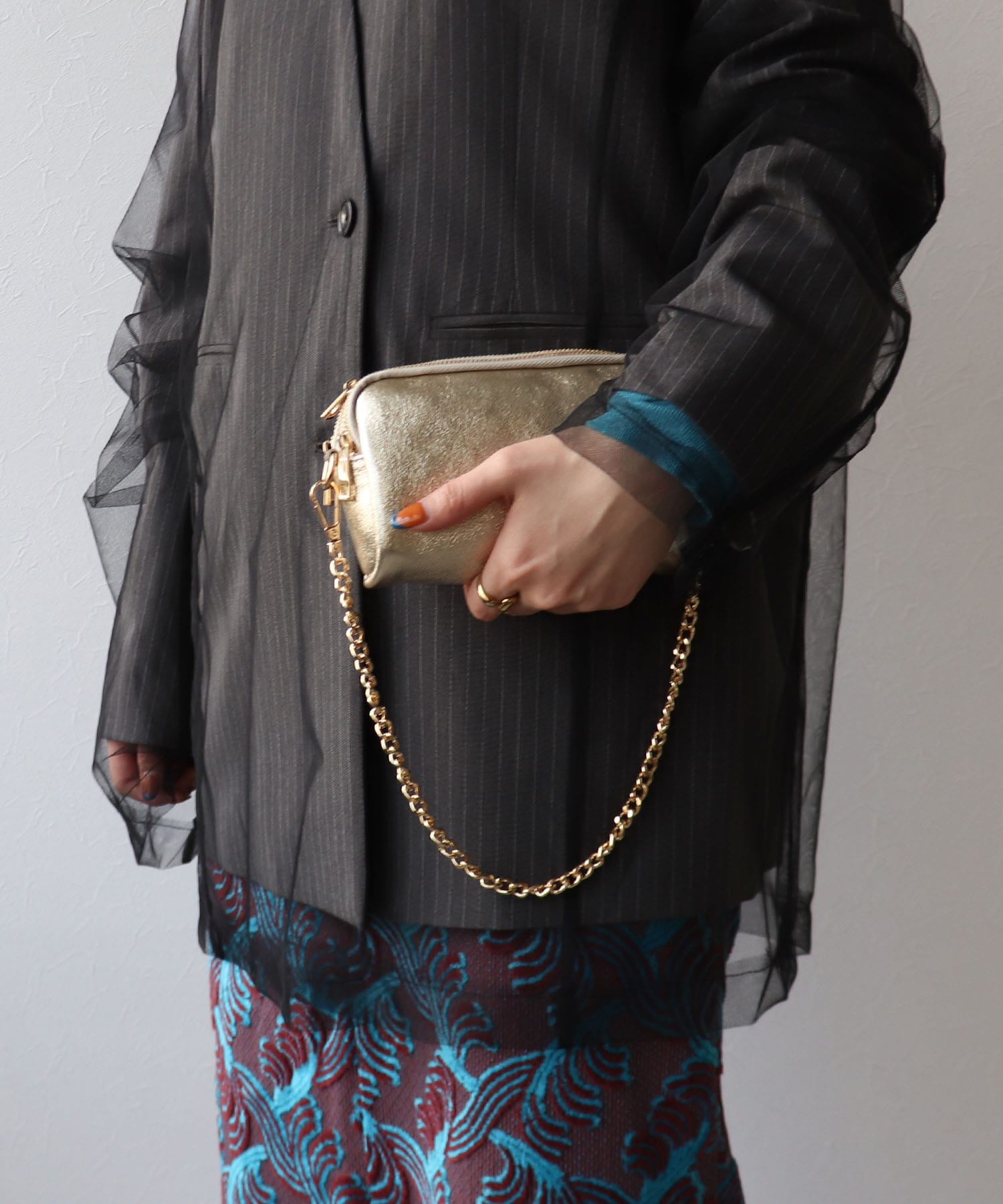 牛床革ミニショルダーバッグ