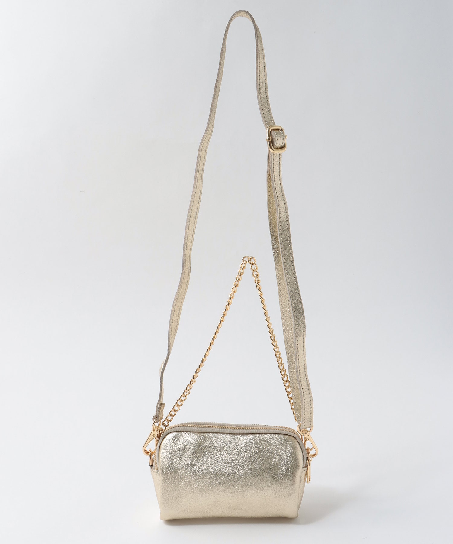 牛床革ミニショルダーバッグ