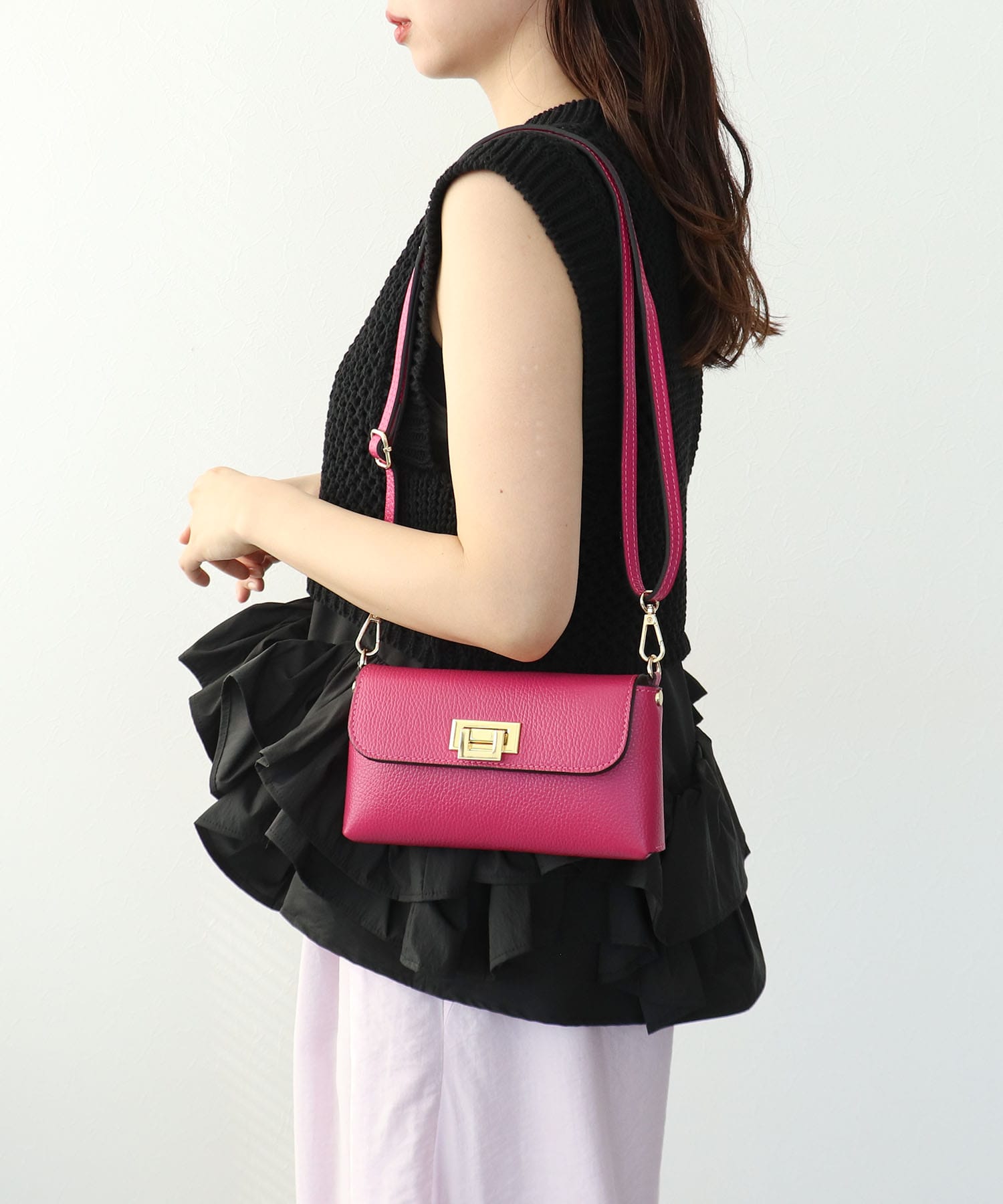 【MILLELA FIRENZE】 牛床革2Wayショルダーバッグ(別注)