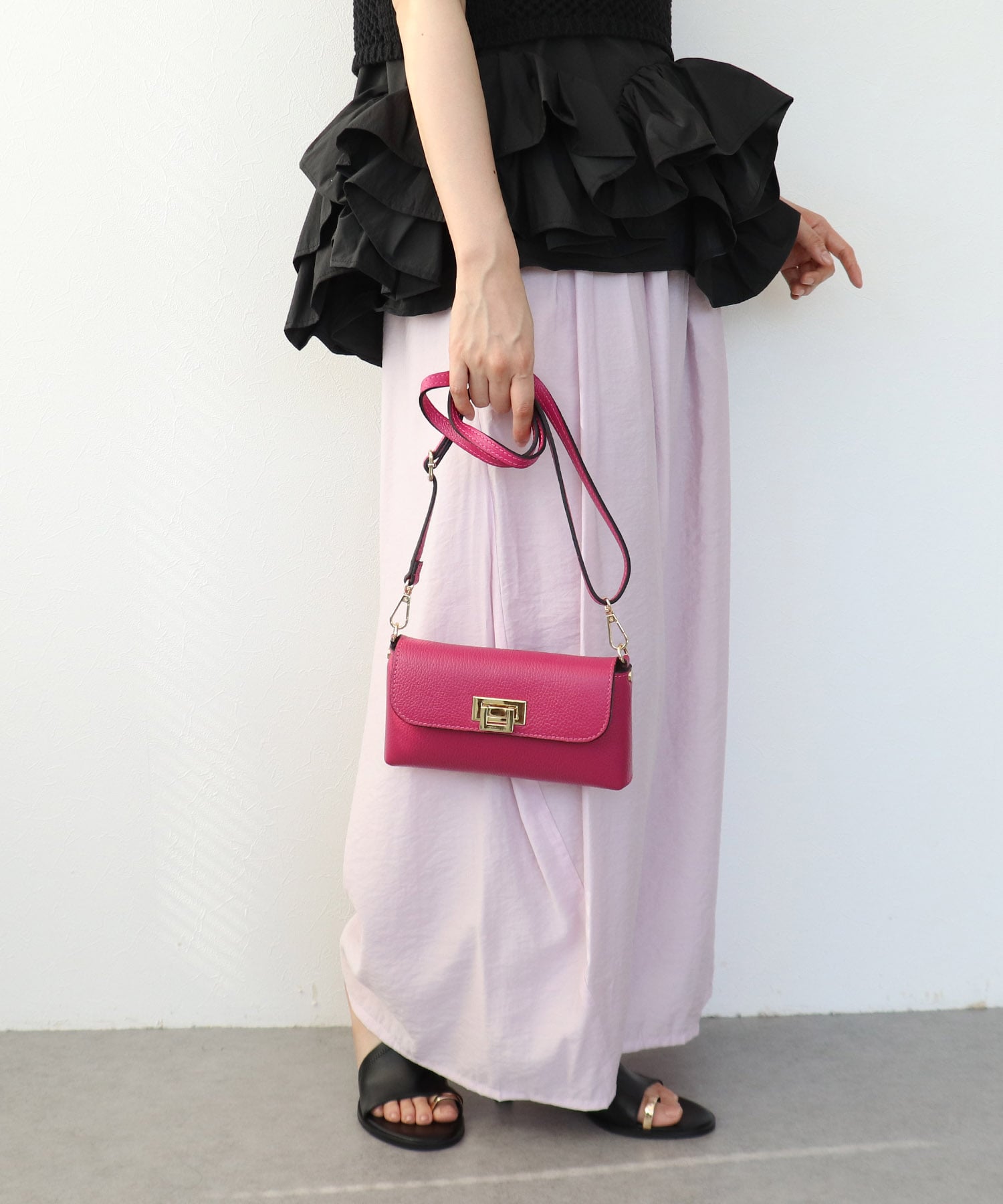 【MILLELA FIRENZE】 牛床革2Wayショルダーバッグ(別注)