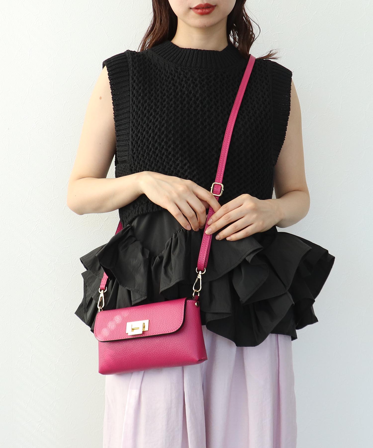 【MILLELA FIRENZE】 牛床革2Wayショルダーバッグ(別注)