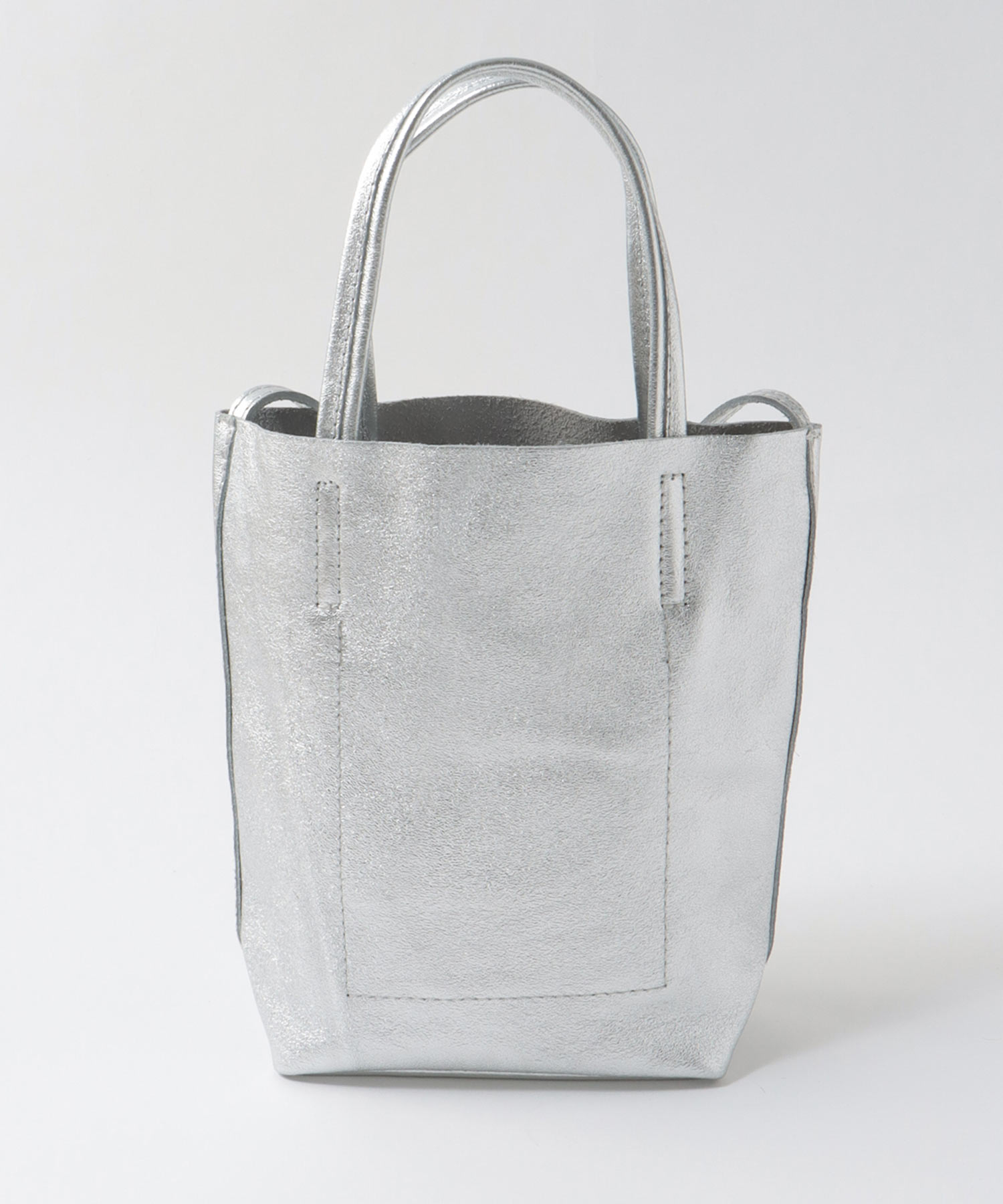 牛床革メタリック2Wayミニトート