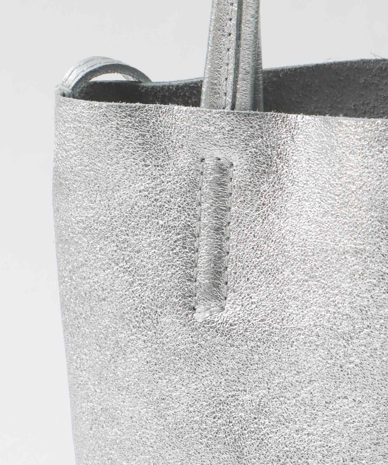 牛床革メタリック2Wayミニトート