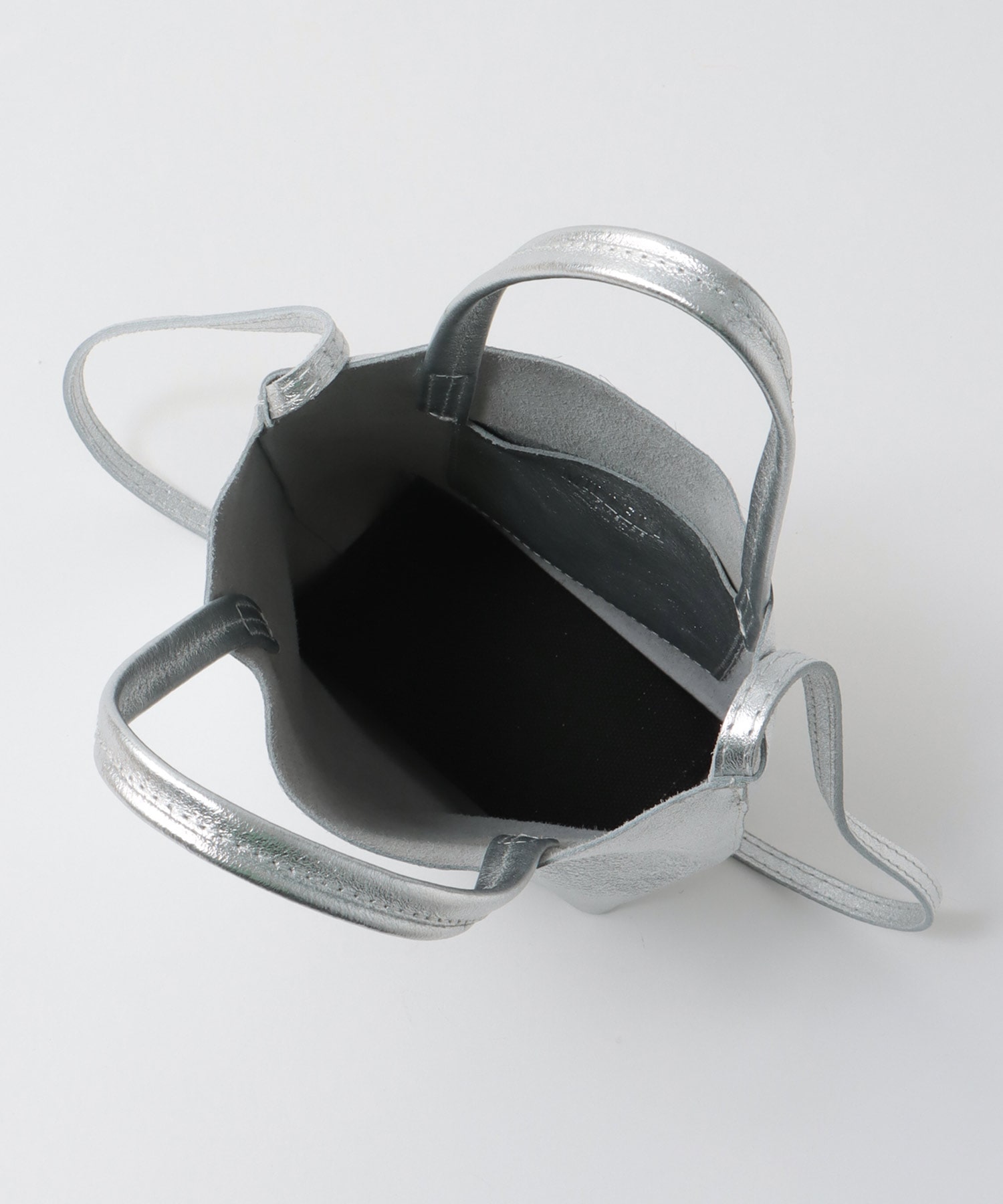 牛床革メタリック2Wayミニトート