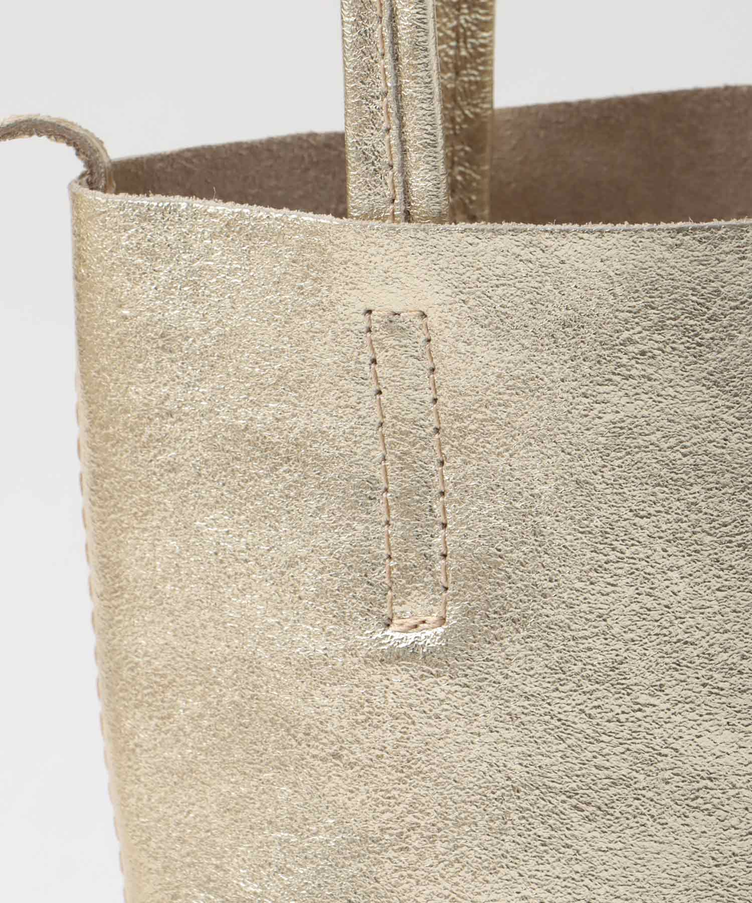 牛床革メタリック2Wayミニトート