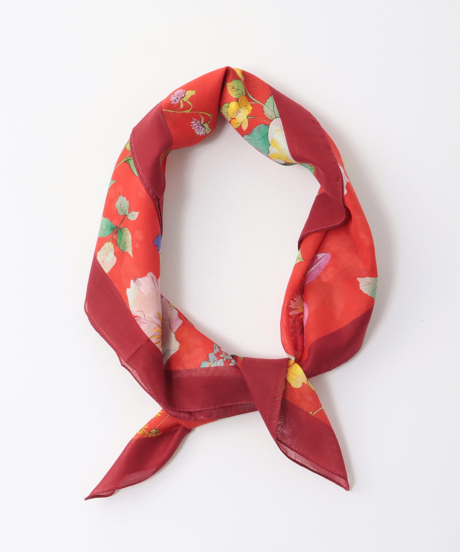 フラワーアソートプリントスカーフ