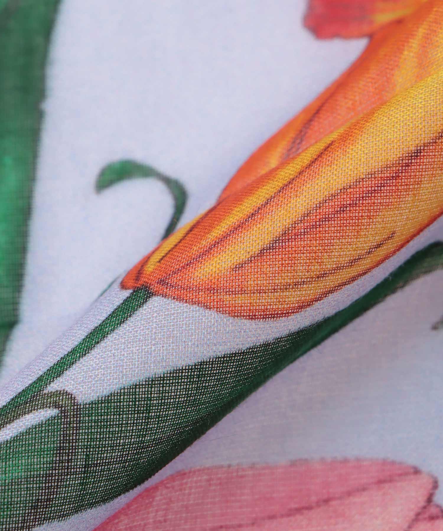 フラワーアソートプリントスカーフ