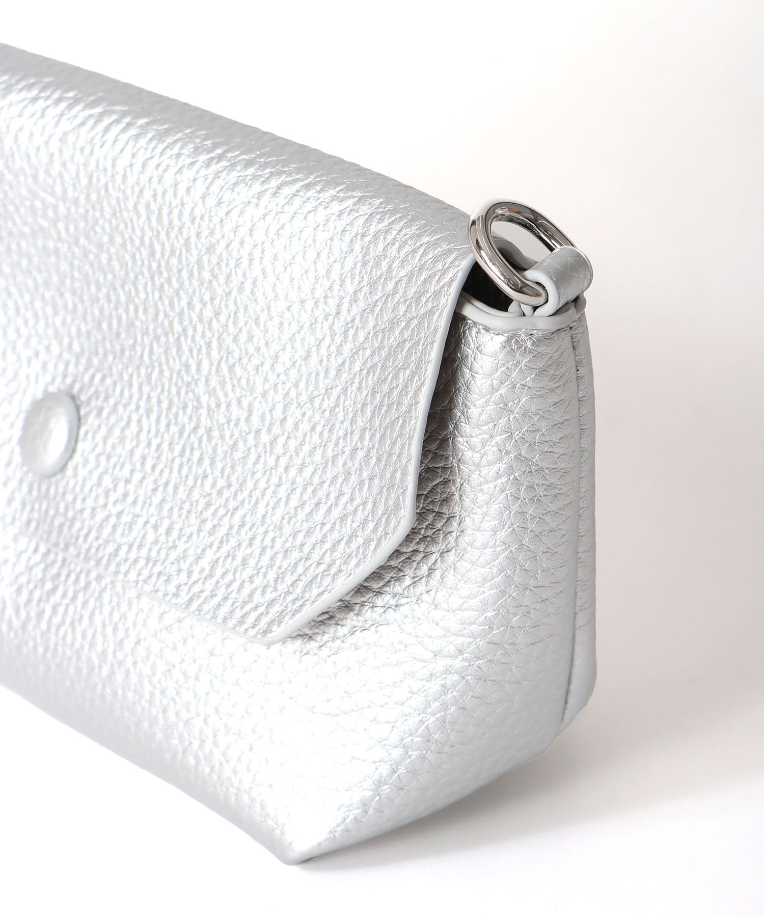 【cache cache】ミニショルダー付ソフトフェイクレザーバッグ