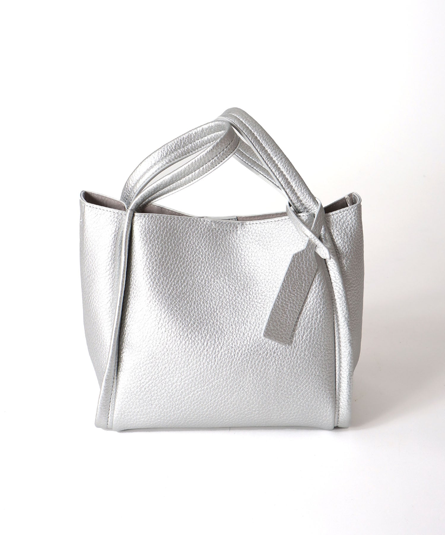 【cache cache】ミニショルダー付ソフトフェイクレザーバッグ