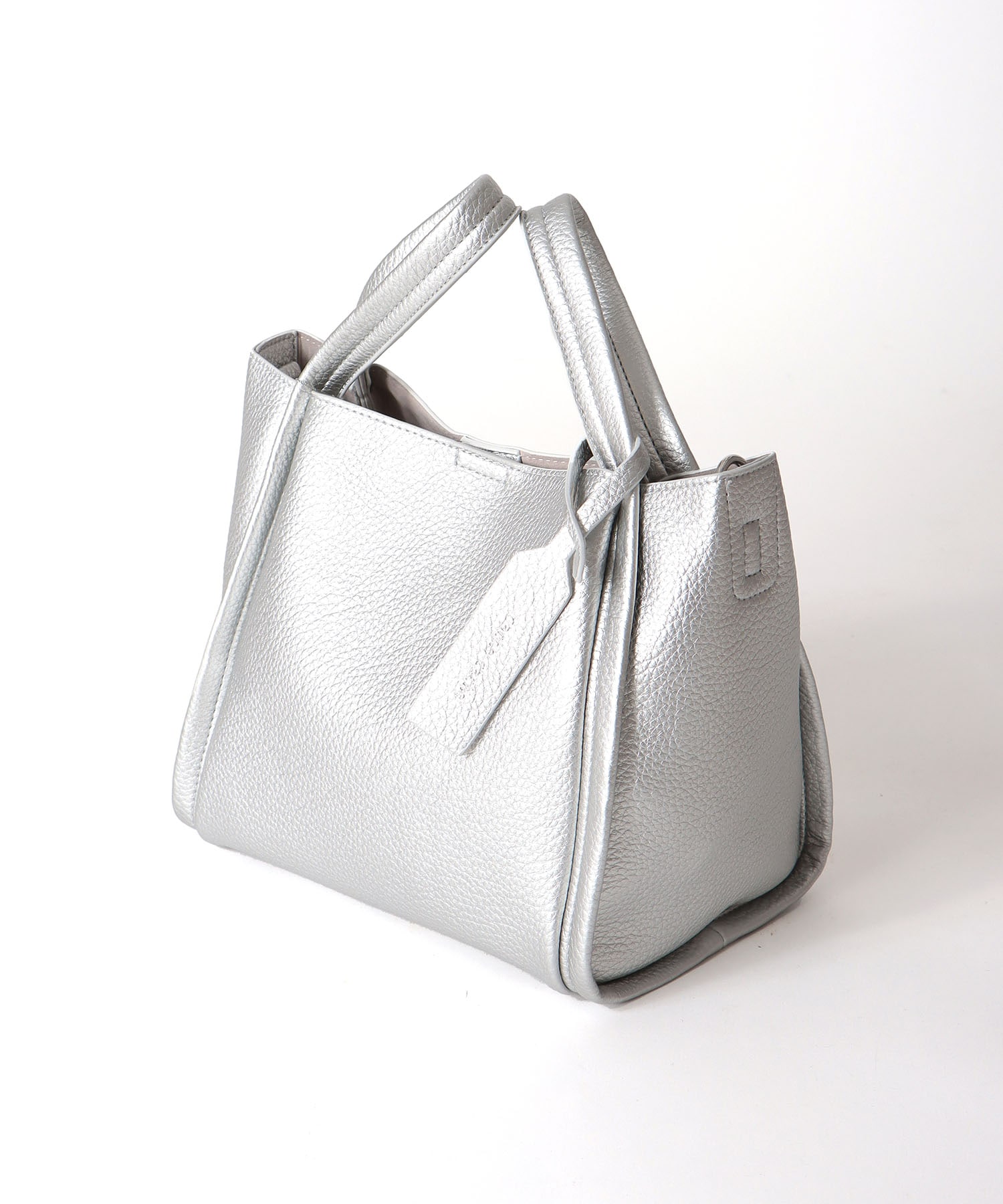 【cache cache】ミニショルダー付ソフトフェイクレザーバッグ