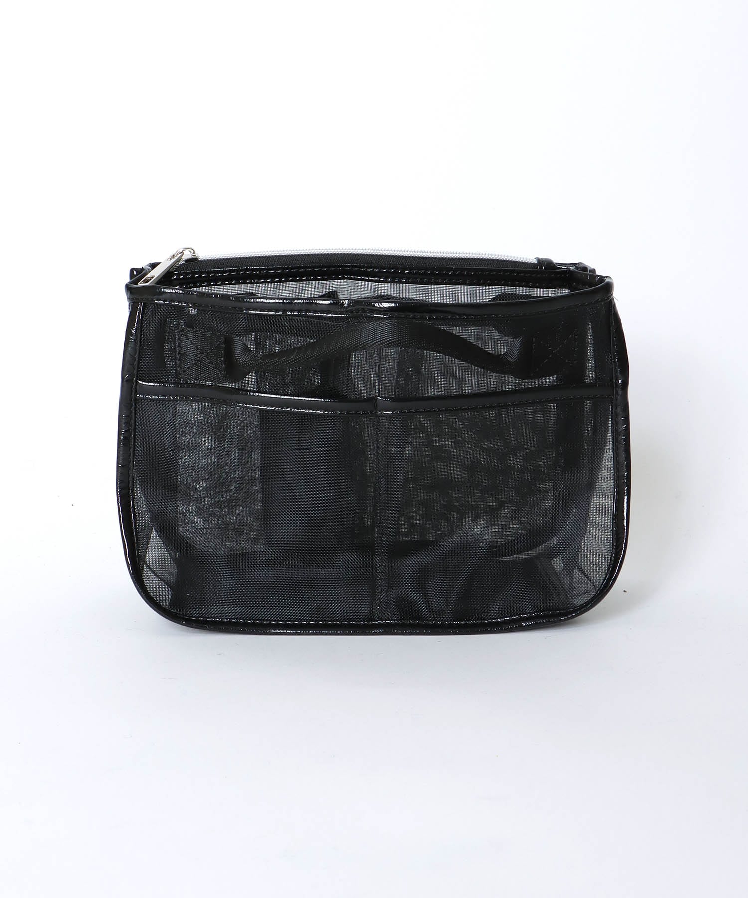 メタリックチュールバッグインバッグ