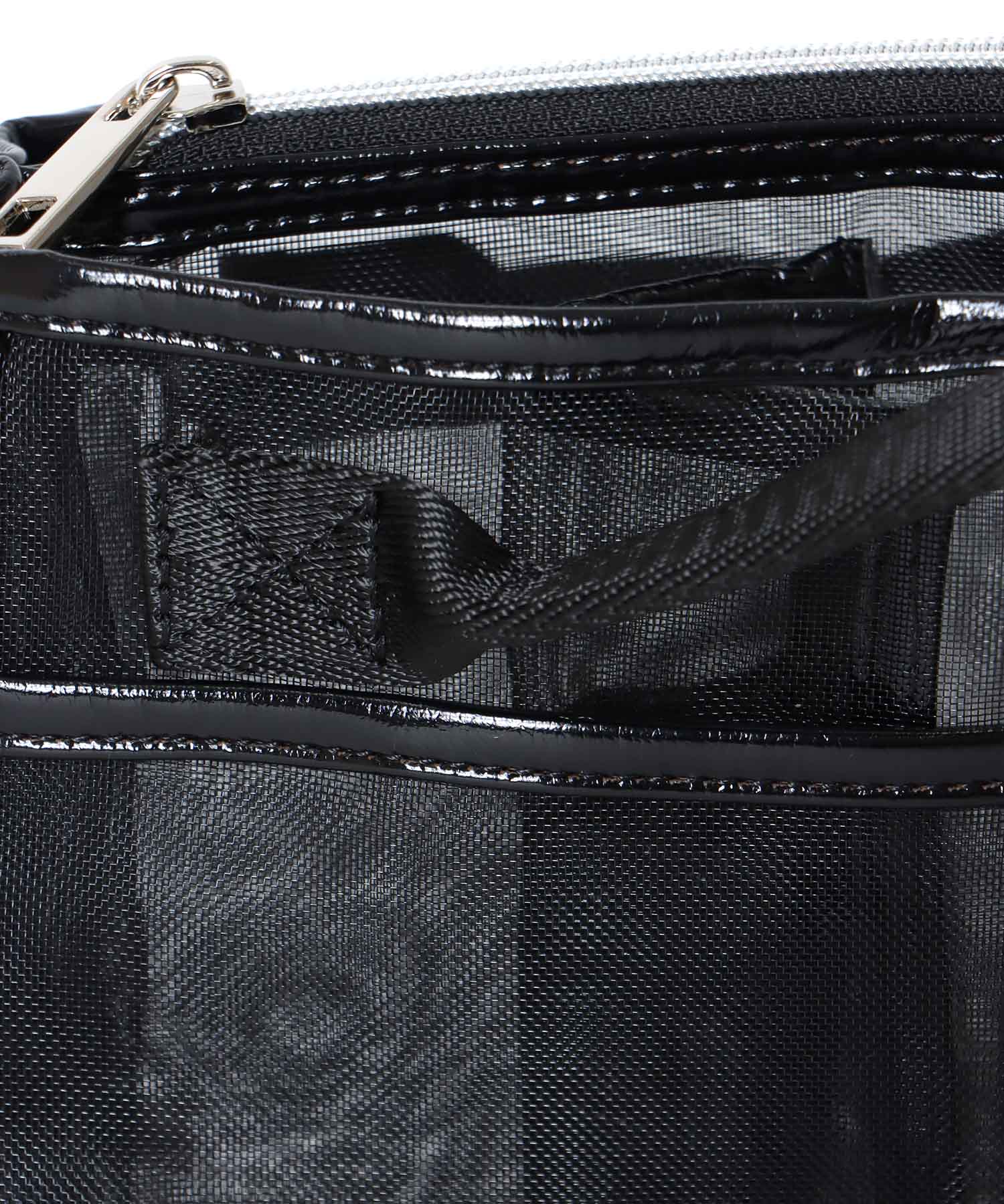 メタリックチュールバッグインバッグ