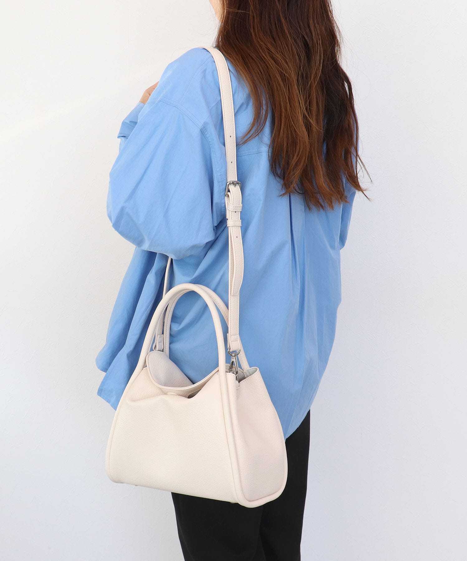 通しハンドルフラップトート