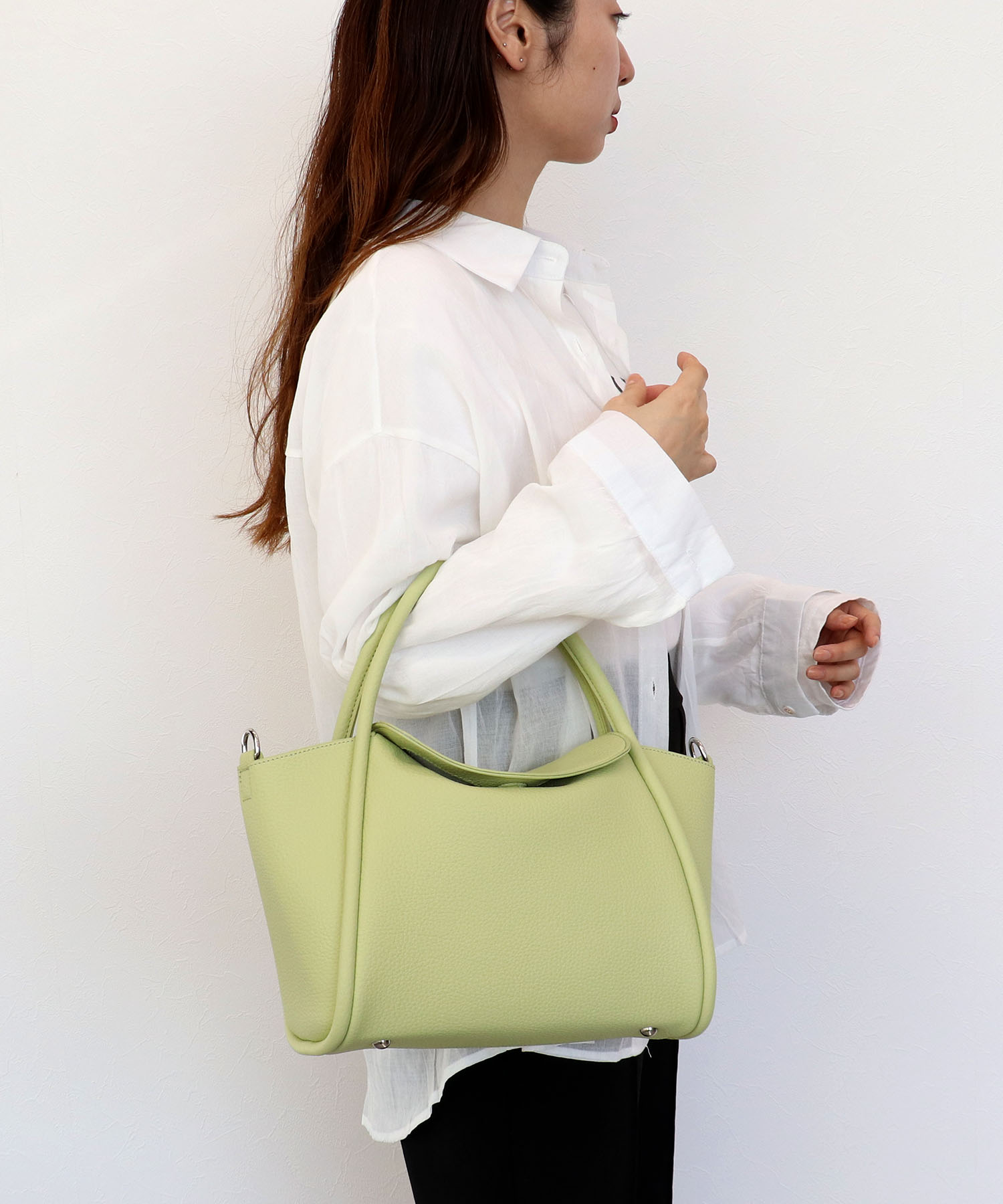 通しハンドルフラップトート