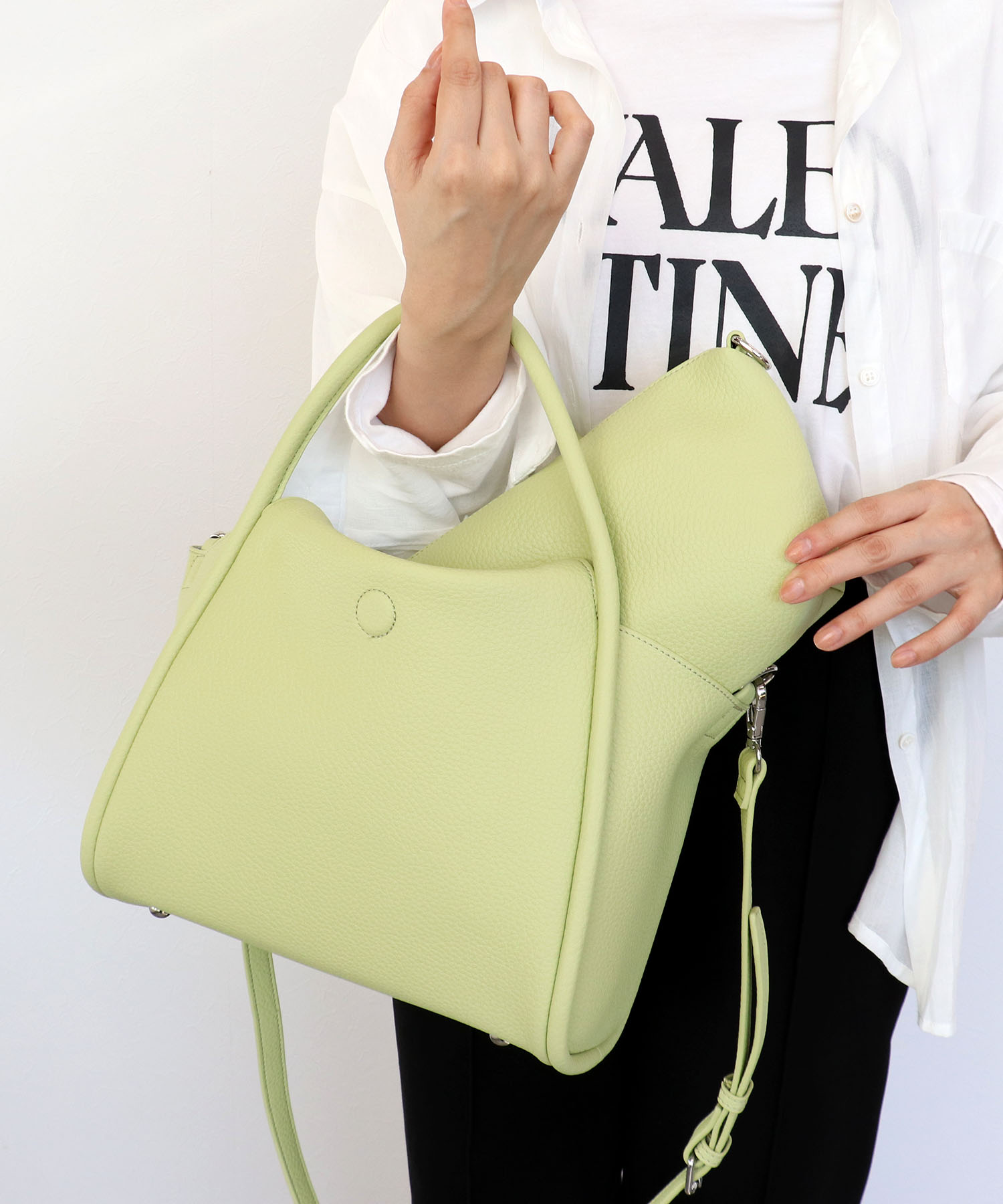 通しハンドルフラップトート