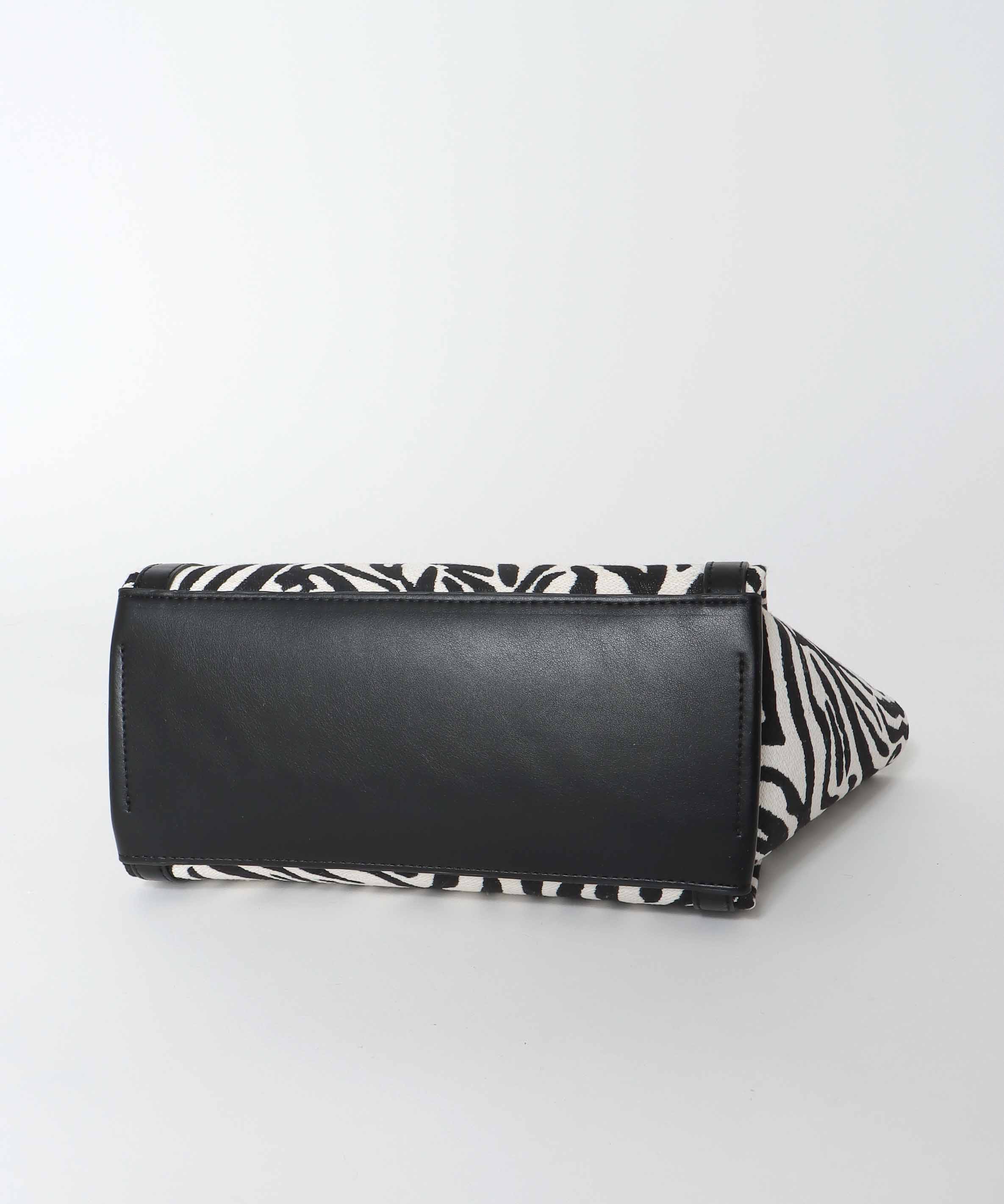 ミニポーチ付きゼブラトート