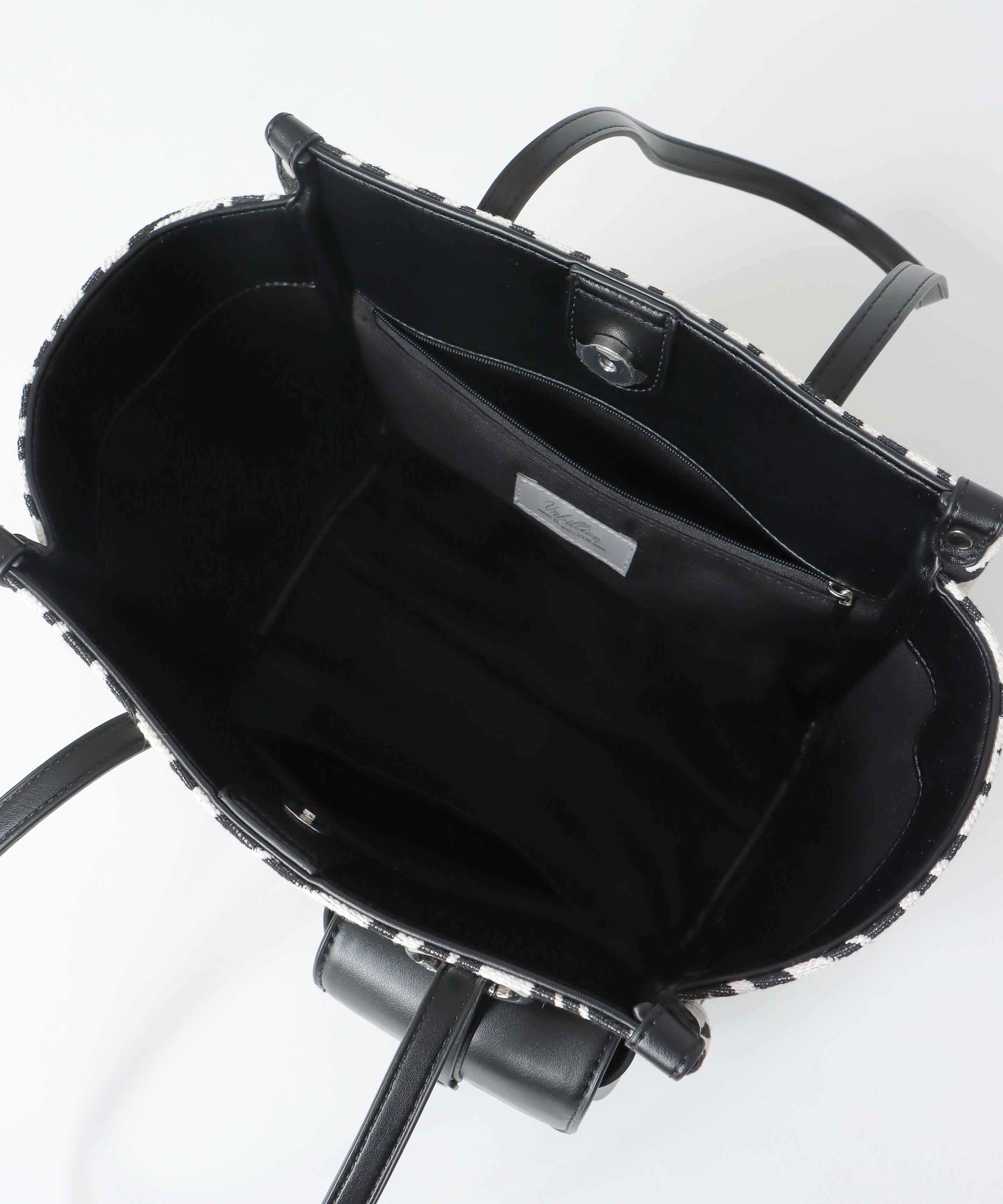 ミニポーチ付きゼブラトート