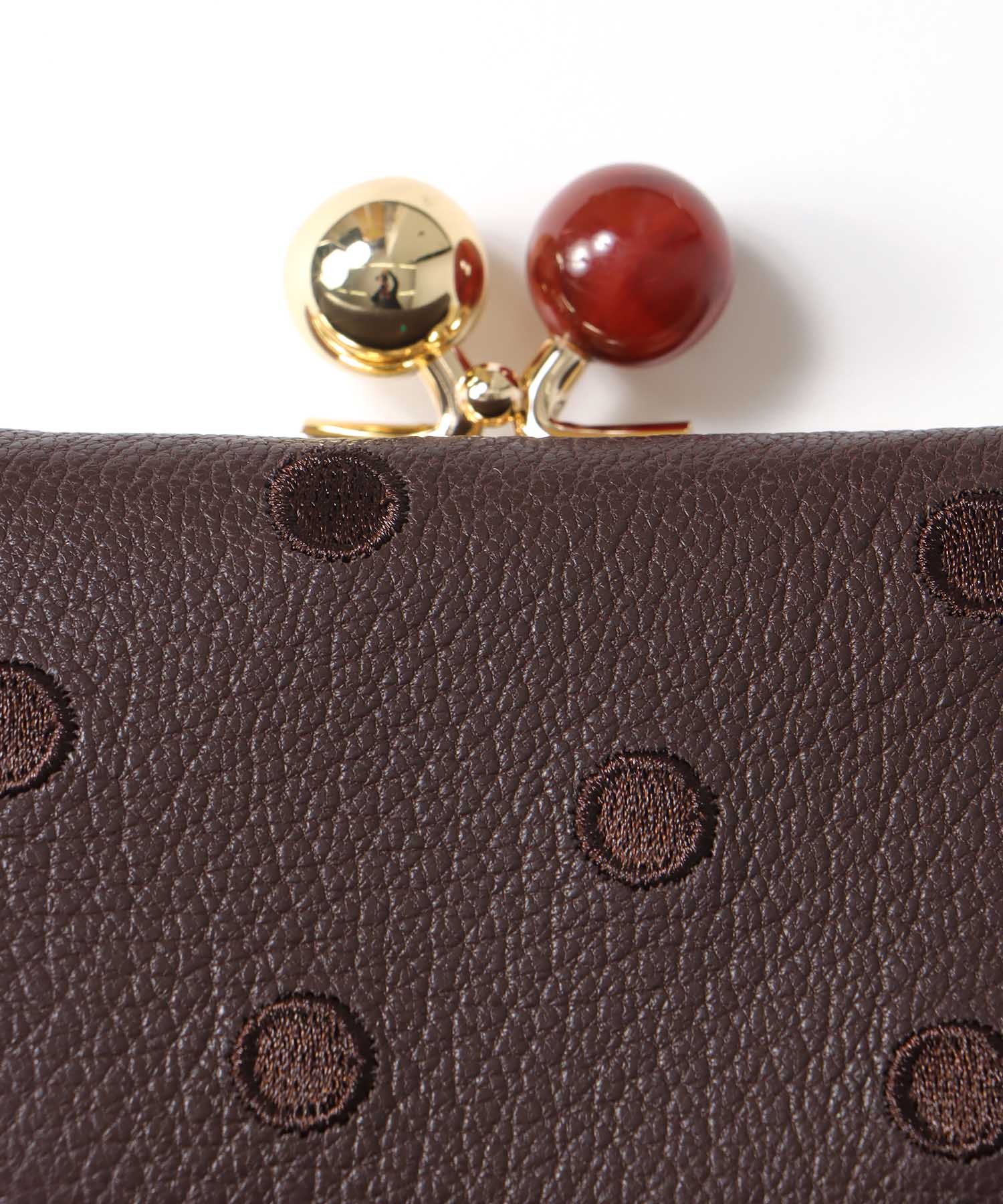 【perche】山羊革三つ折りウォレット