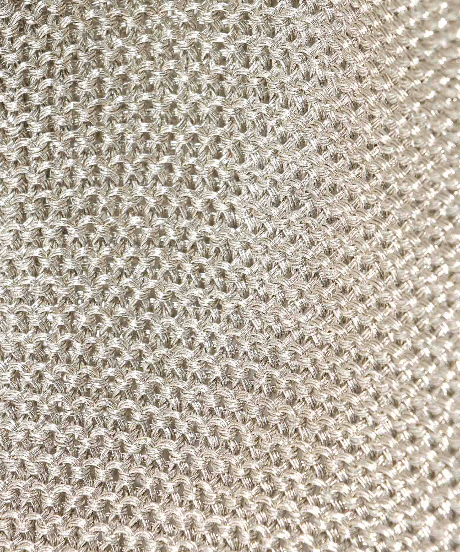 ラメ糸編みトート