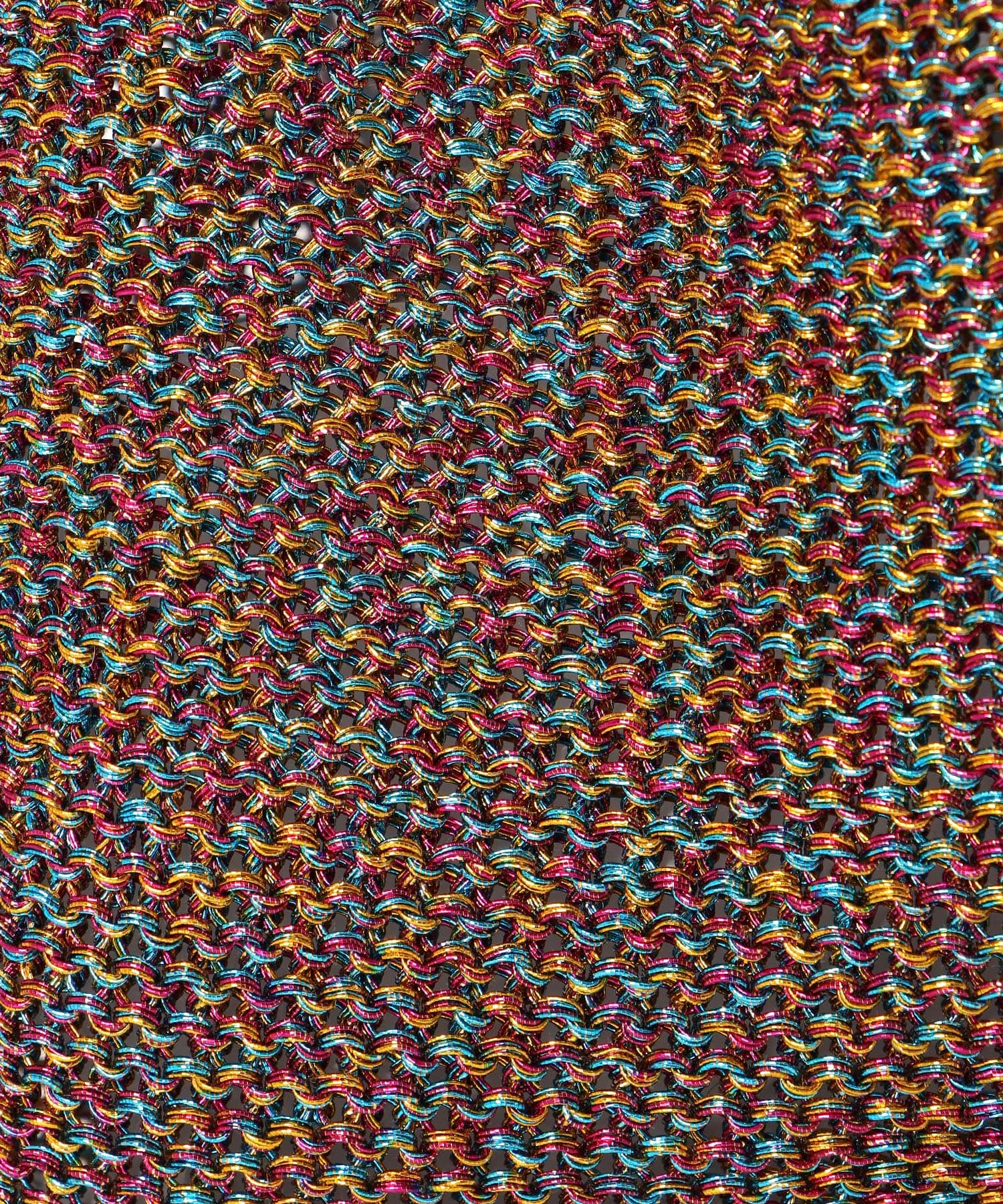 ラメ糸編みトート