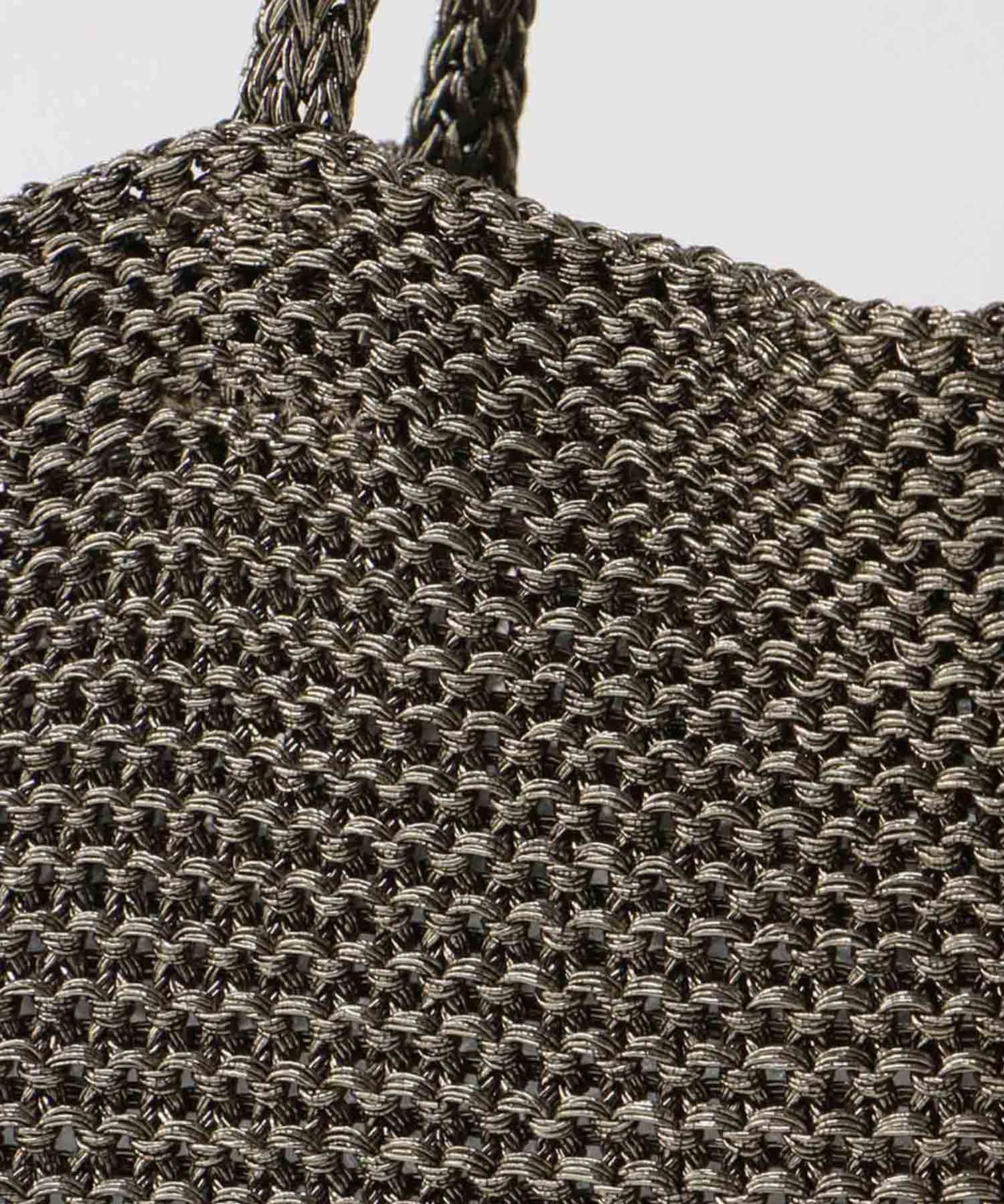 ラメ糸編みトート