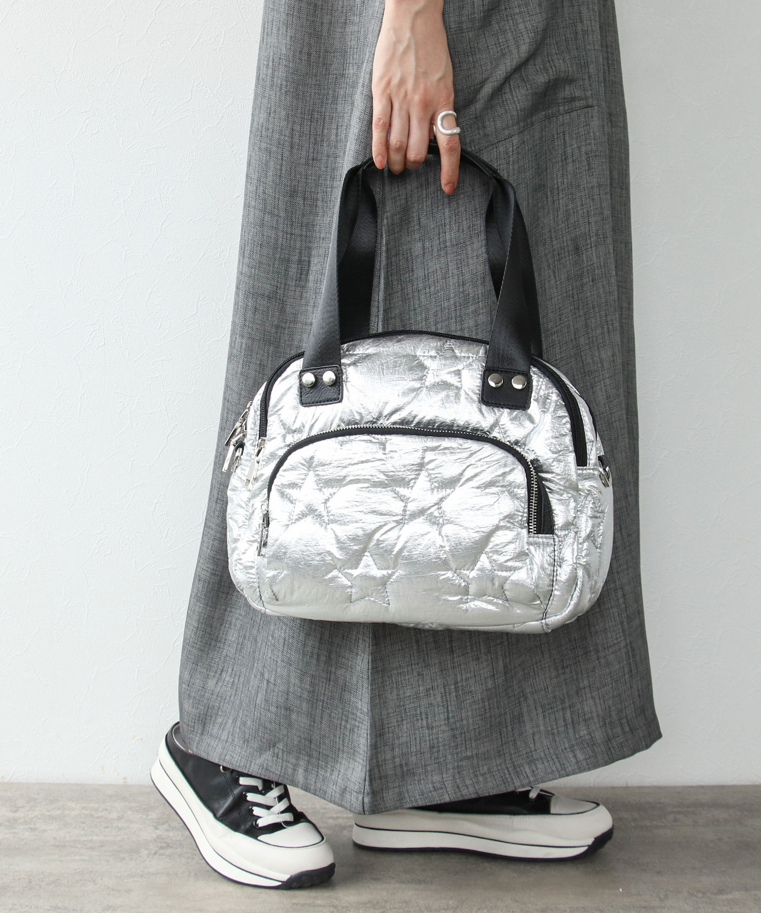 ★キルティングラウンドボストン