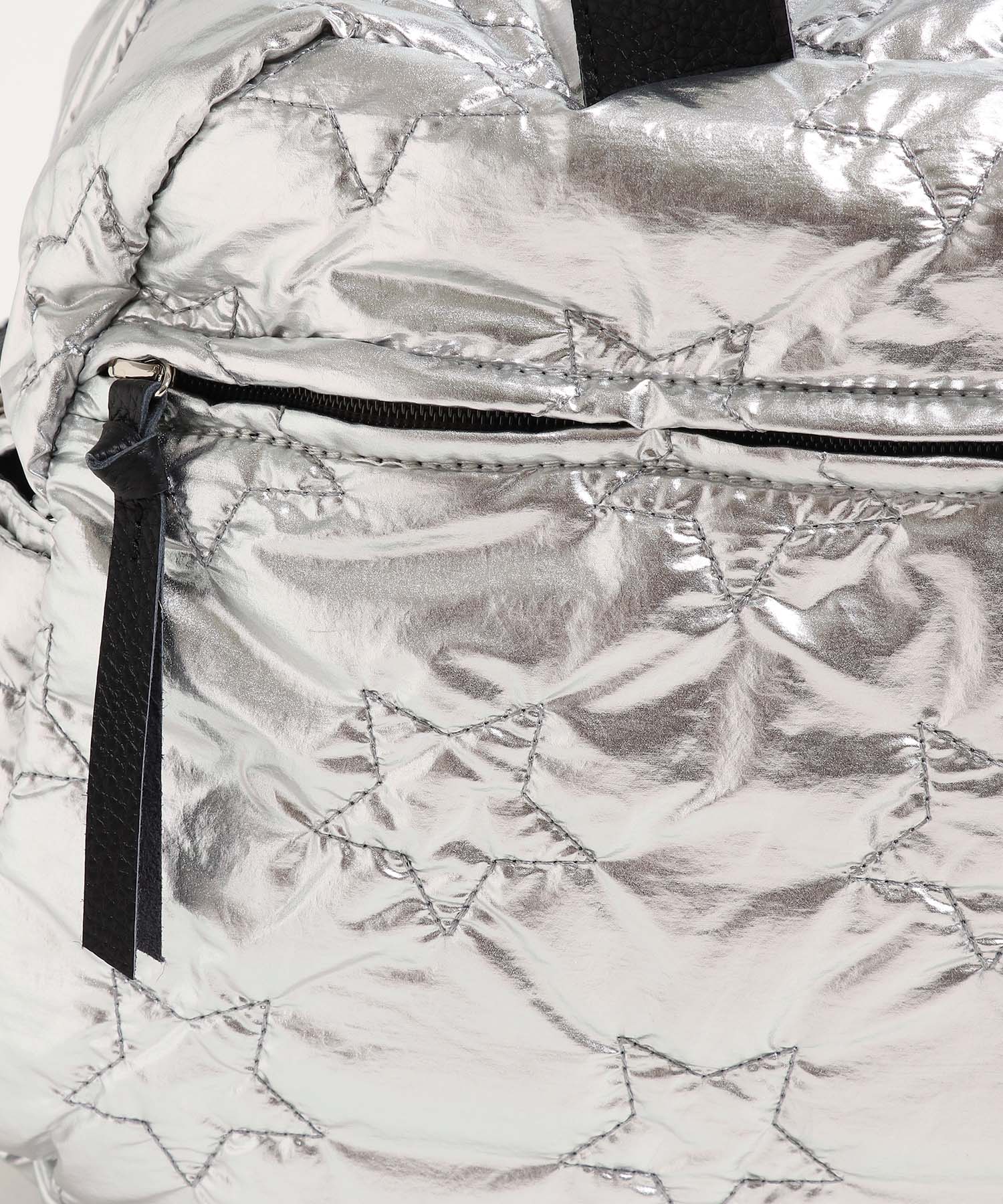 牛革×★キルティングBIGボストン