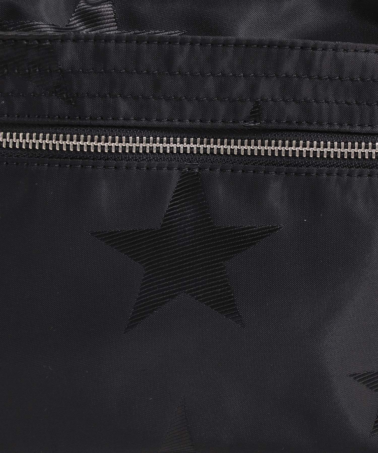 牛革×ブラックスターナイロンミニショルダー