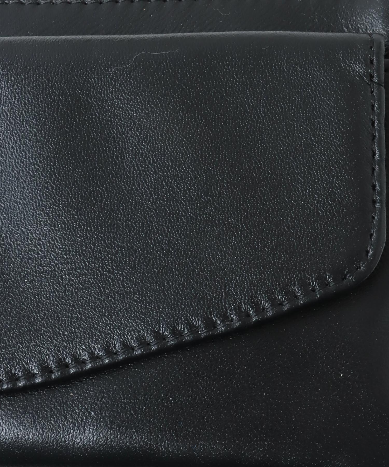 ラムレザータッセル付お財布ショルダー