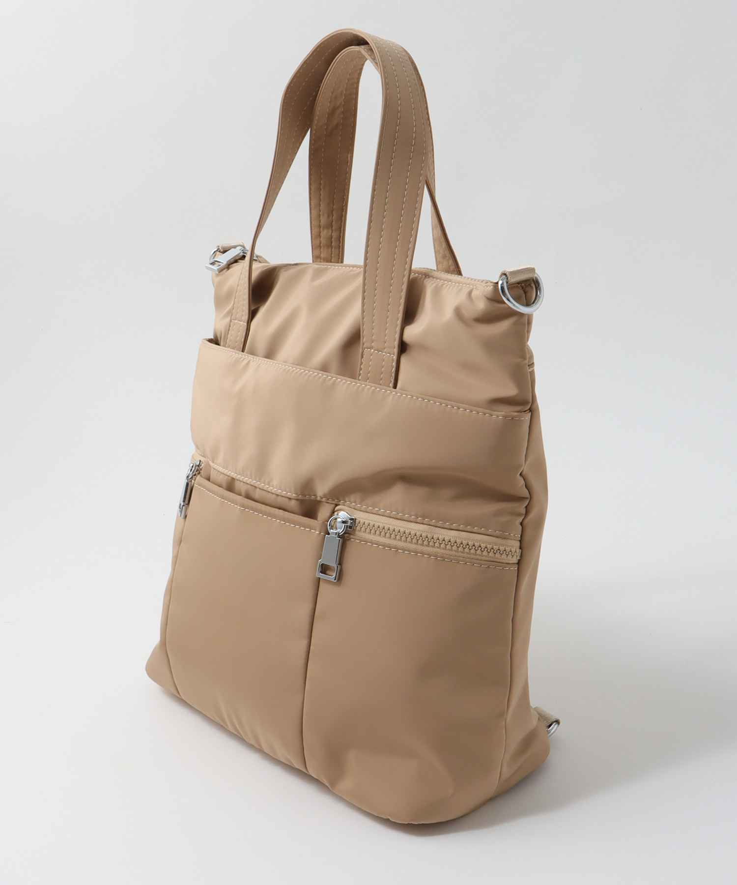 ナイロンスクエア3Wayリュックトート