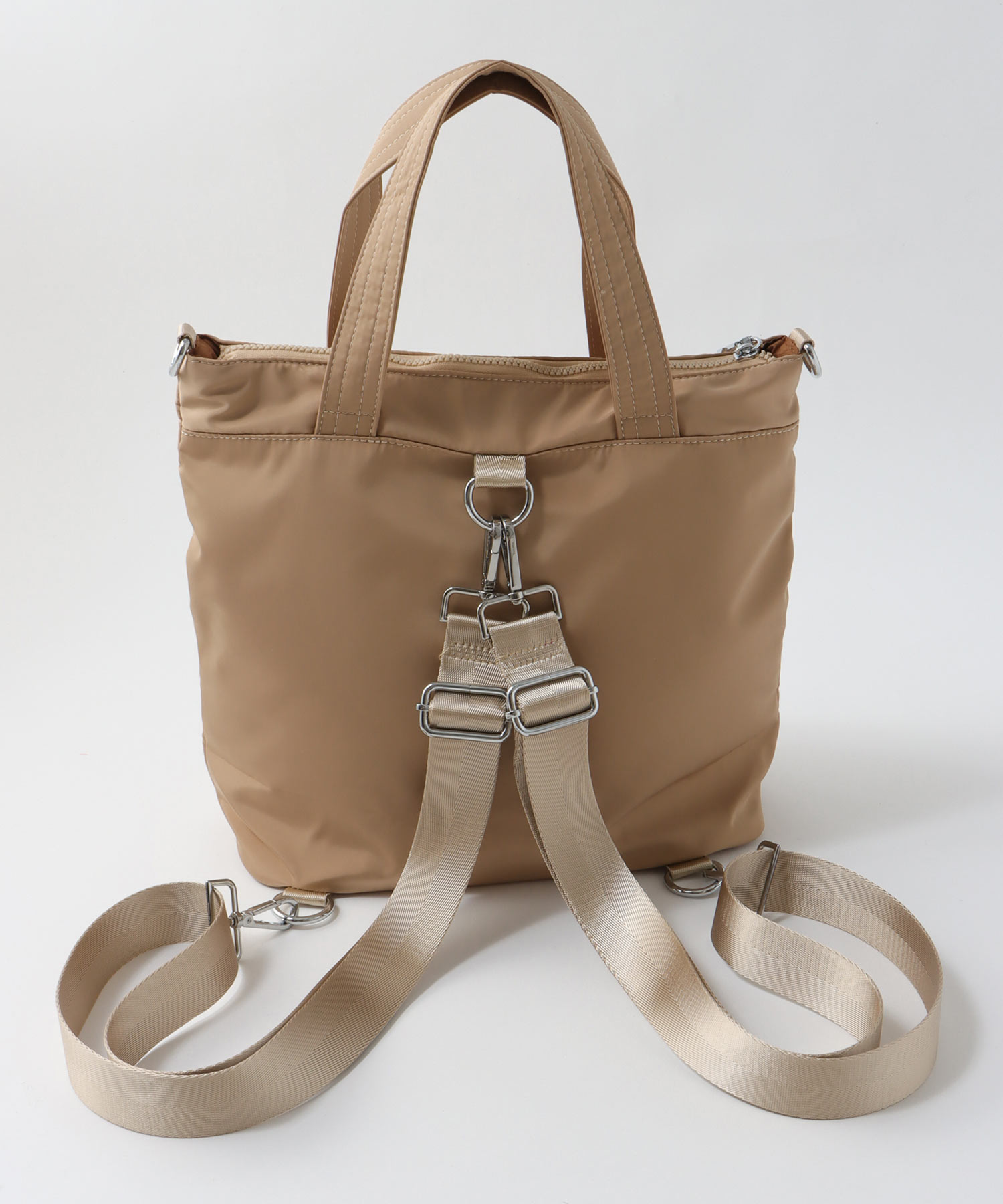 ナイロンスクエア3Wayリュックトート