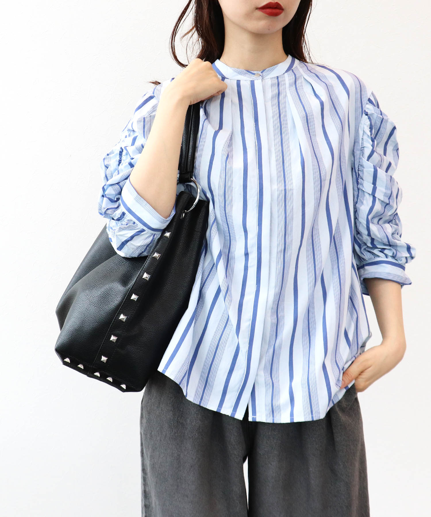 合皮×プリントリバーシブルトート