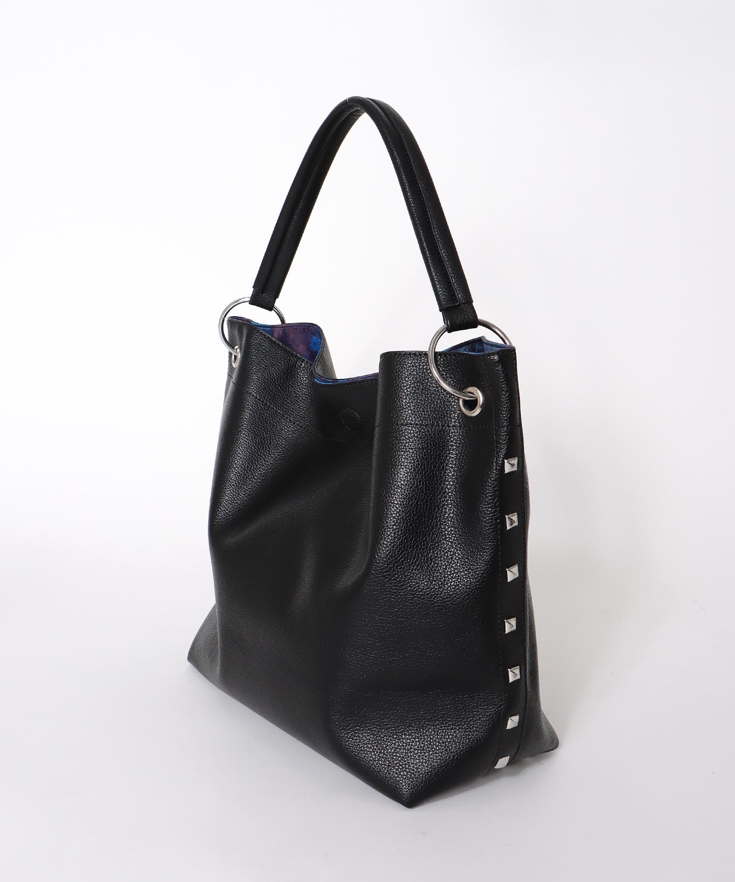 合皮×プリントリバーシブルトート