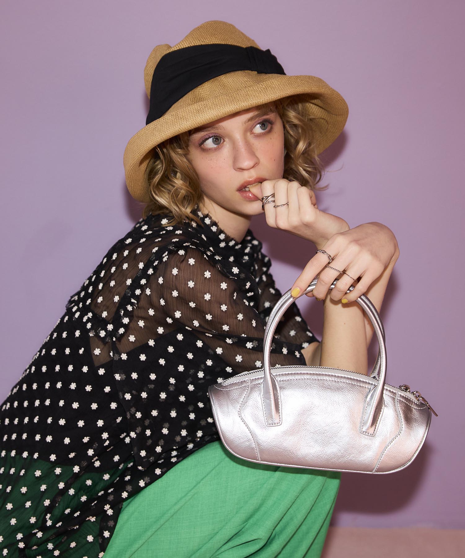 牛革横長2Wayミニボストンバッグ