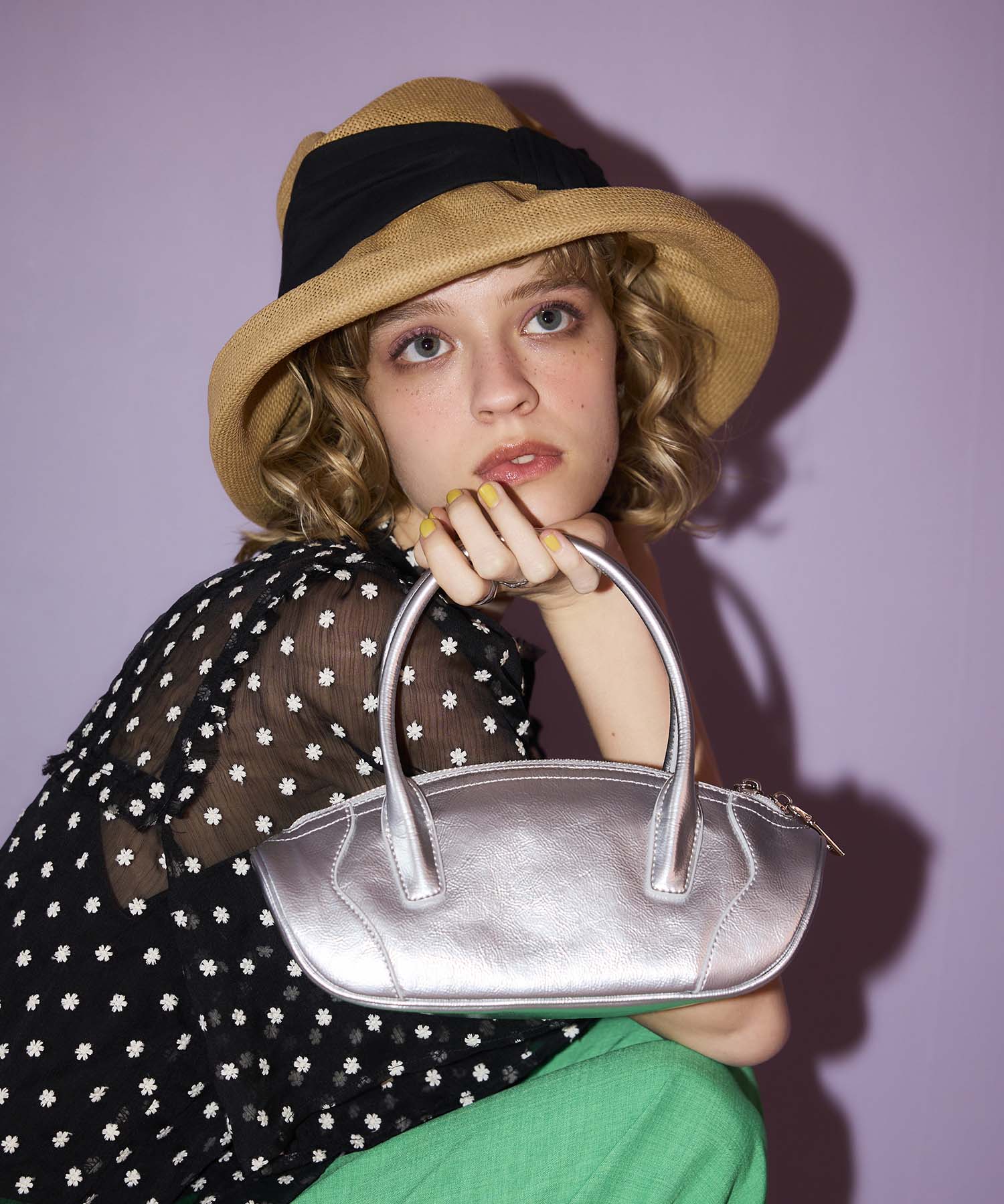 牛革横長2Wayミニボストンバッグ