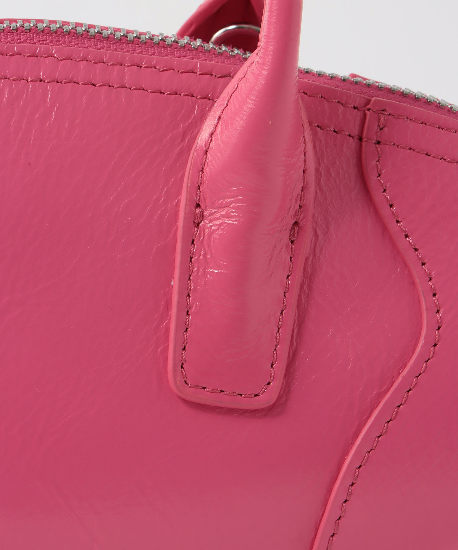 牛革横長2Wayミニボストンバッグ