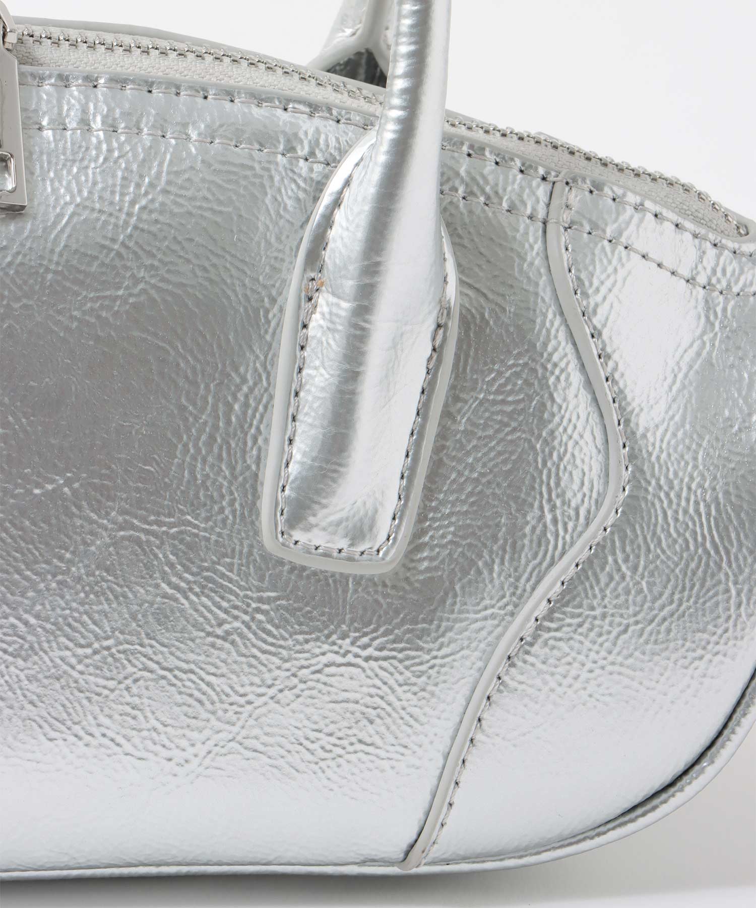 牛革横長2Wayミニボストンバッグ