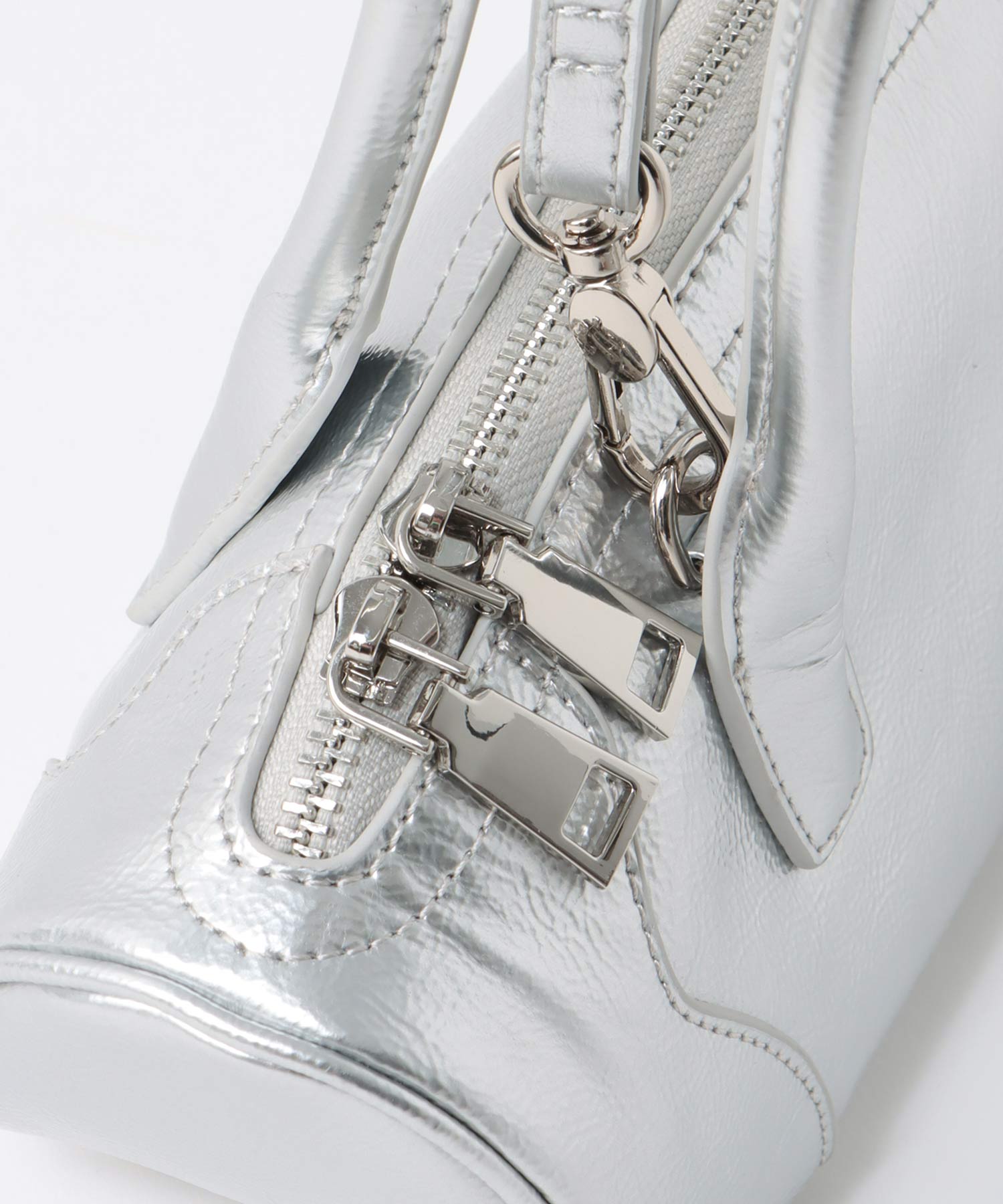 牛革横長2Wayミニボストンバッグ