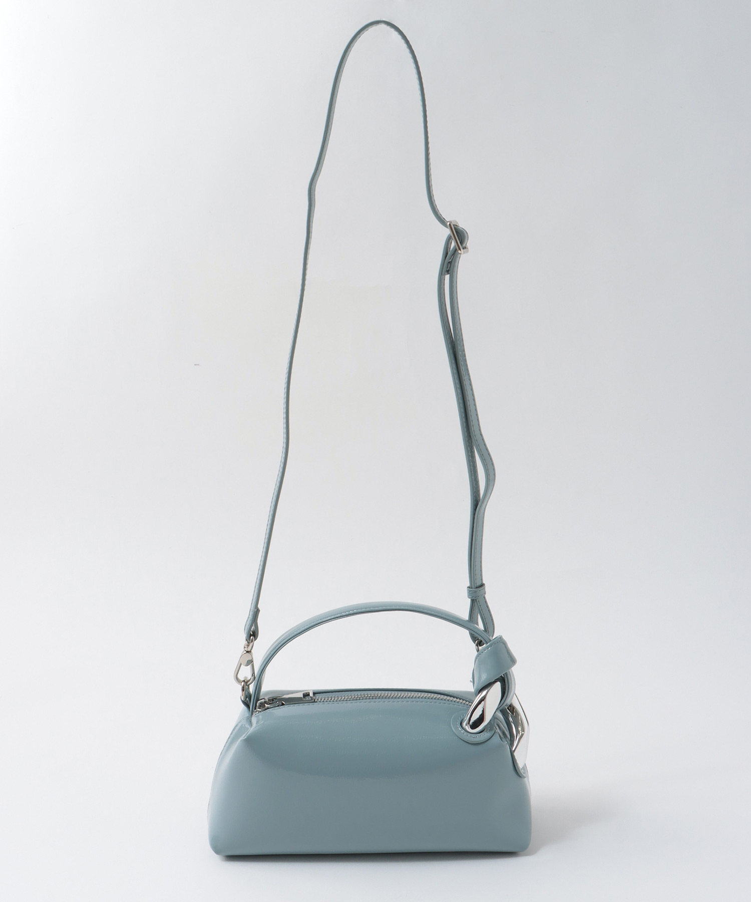 牛革ソフトエナメルミニバッグ